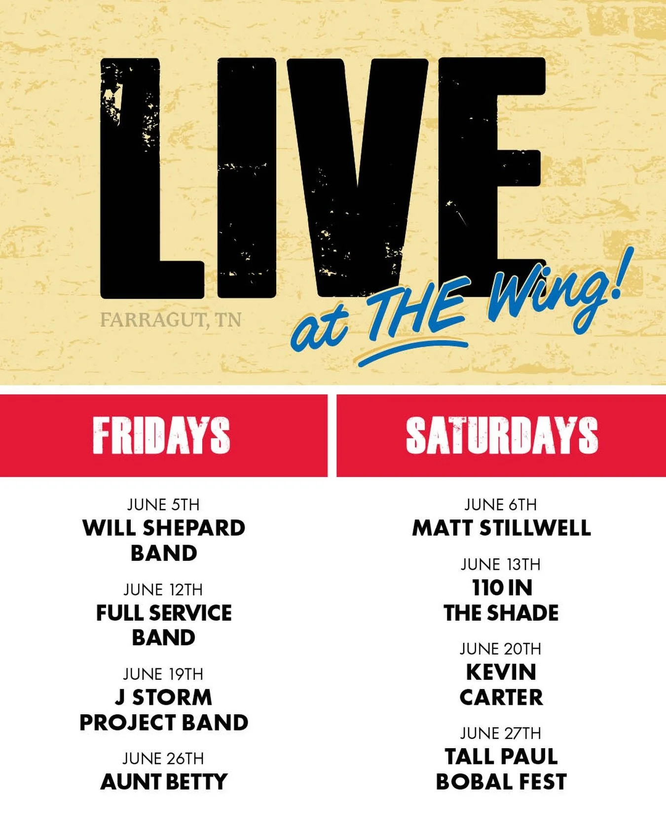 New month, new music! And we&rsquo;ve got another killer month planned. Who are you coming out to see?