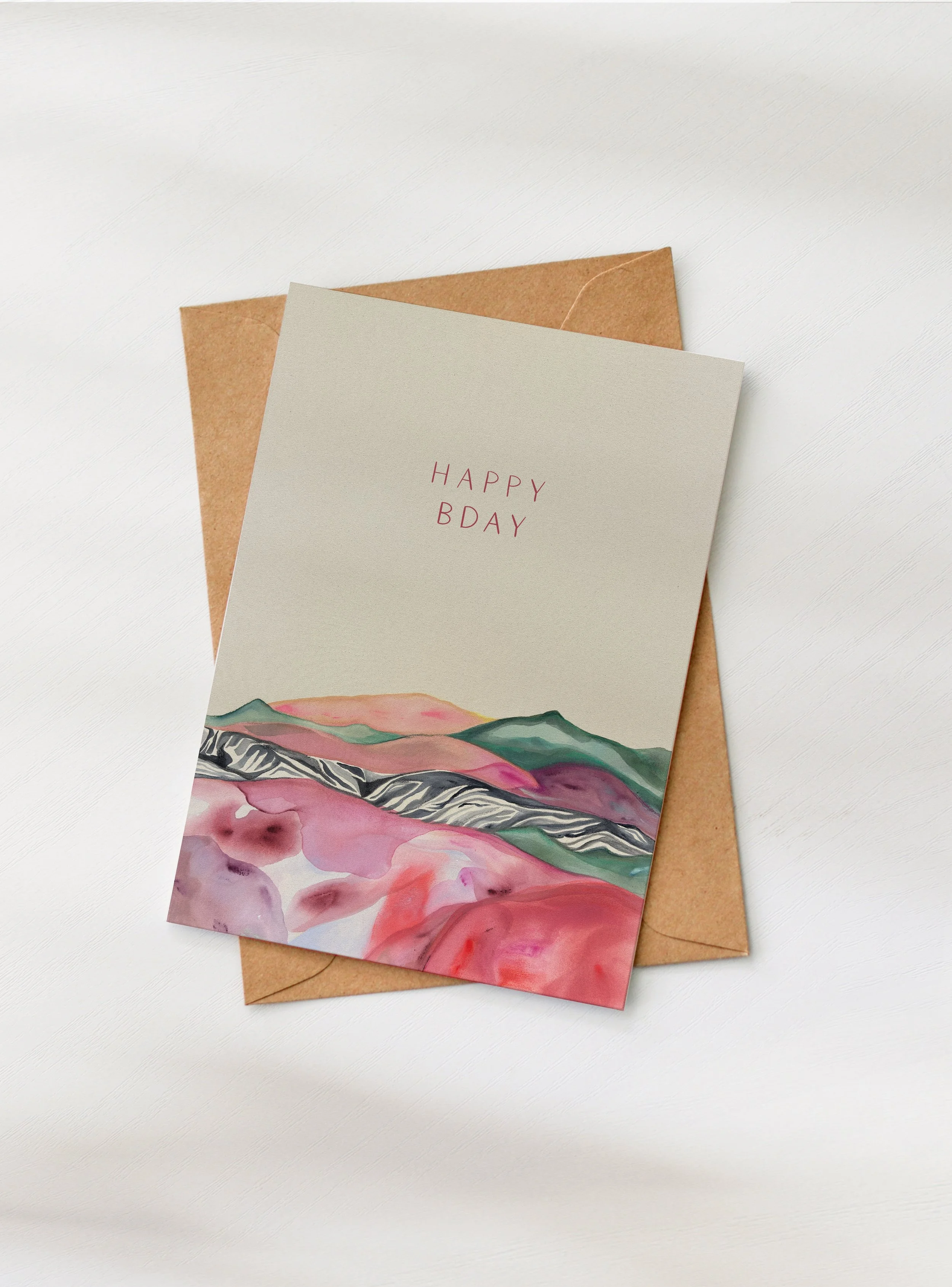 happy bday | greeting card