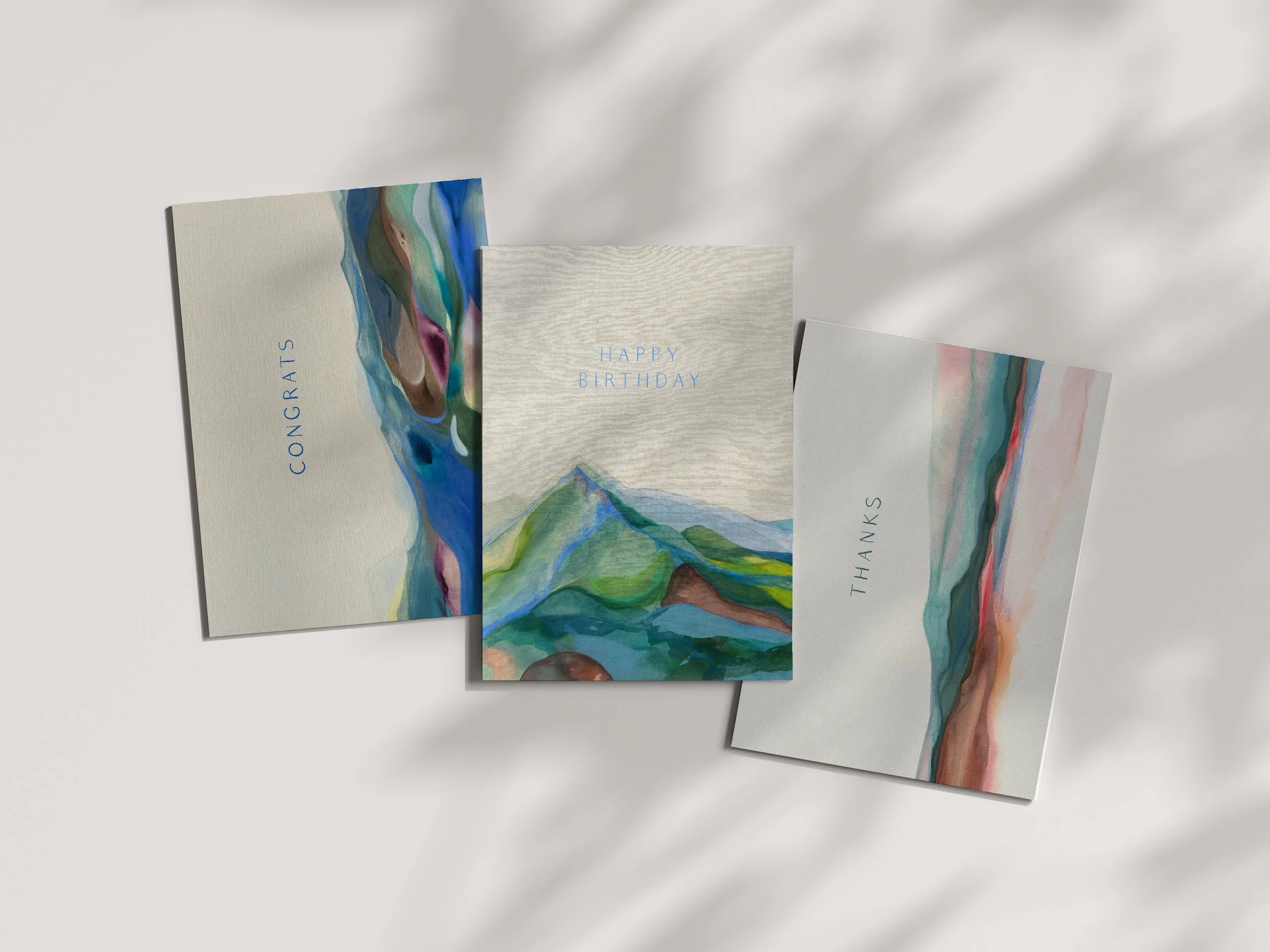 mixed set of 5 | greeting cards