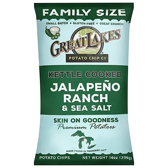 Great Lakes Jalapeno Ranch Chips x12
