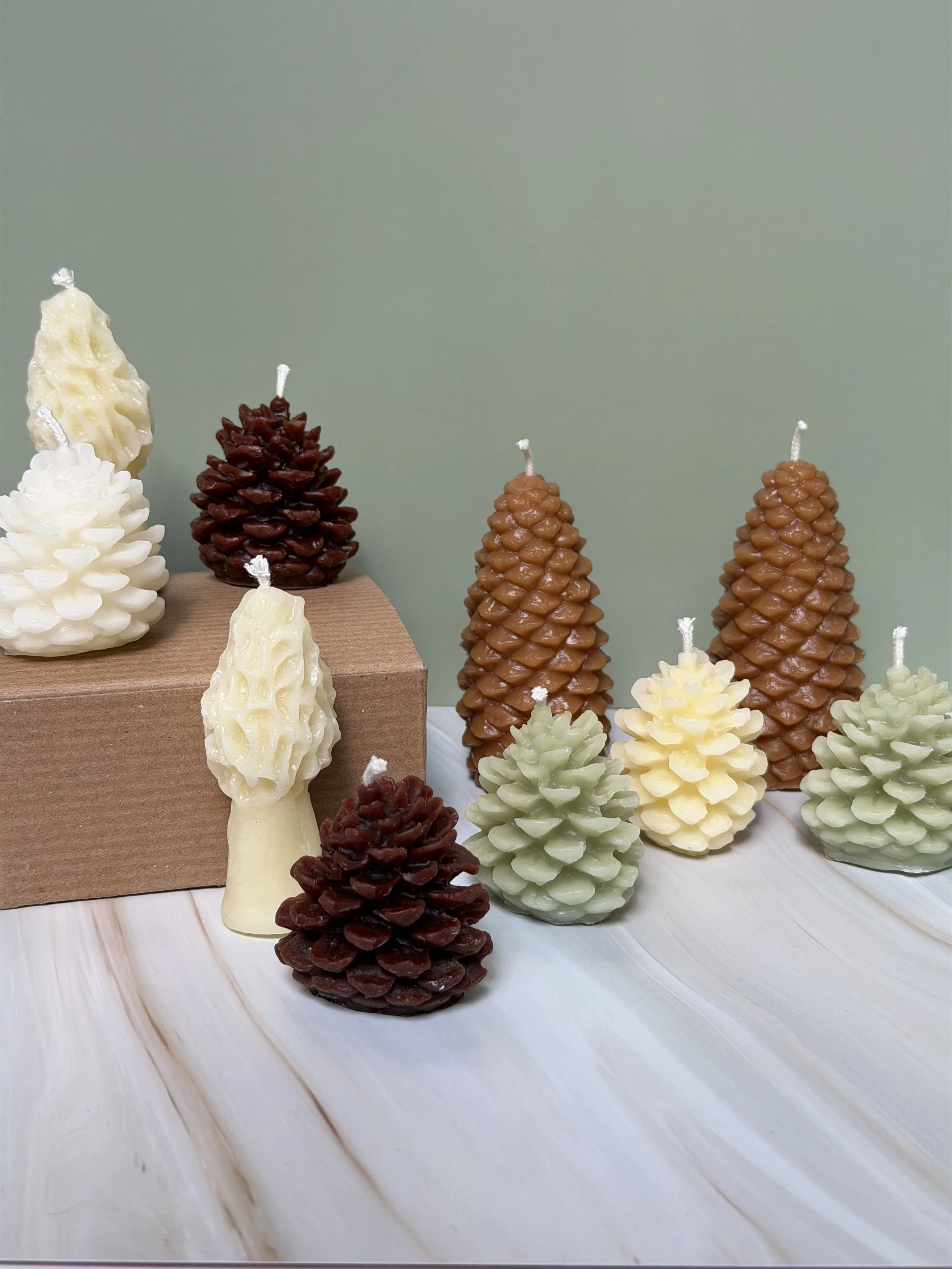 Mini Morel Mushroom Candle