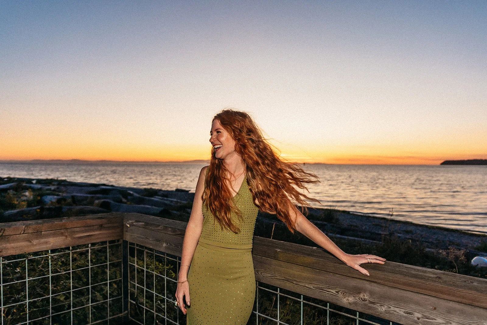 Brooklyn, owner of Brooklyn Hair Co., enjoying a sunny day by the water
