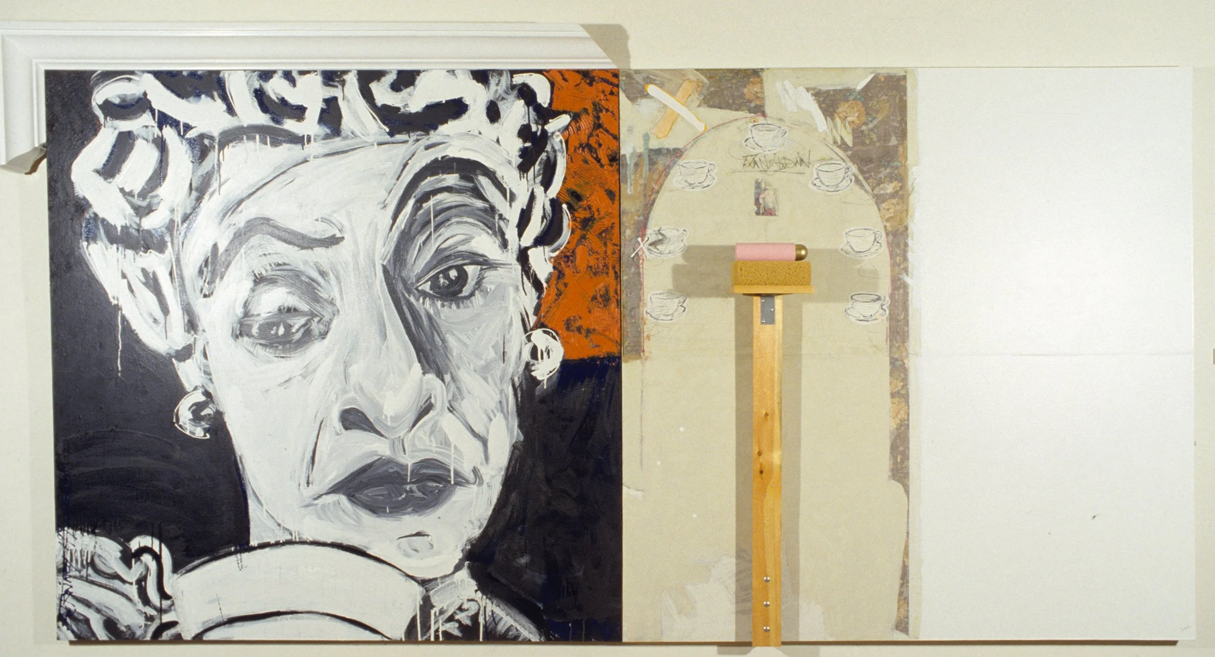 The Doubting Woman, 1992, mixed media on canvas, 119 x 61 x 9 in.