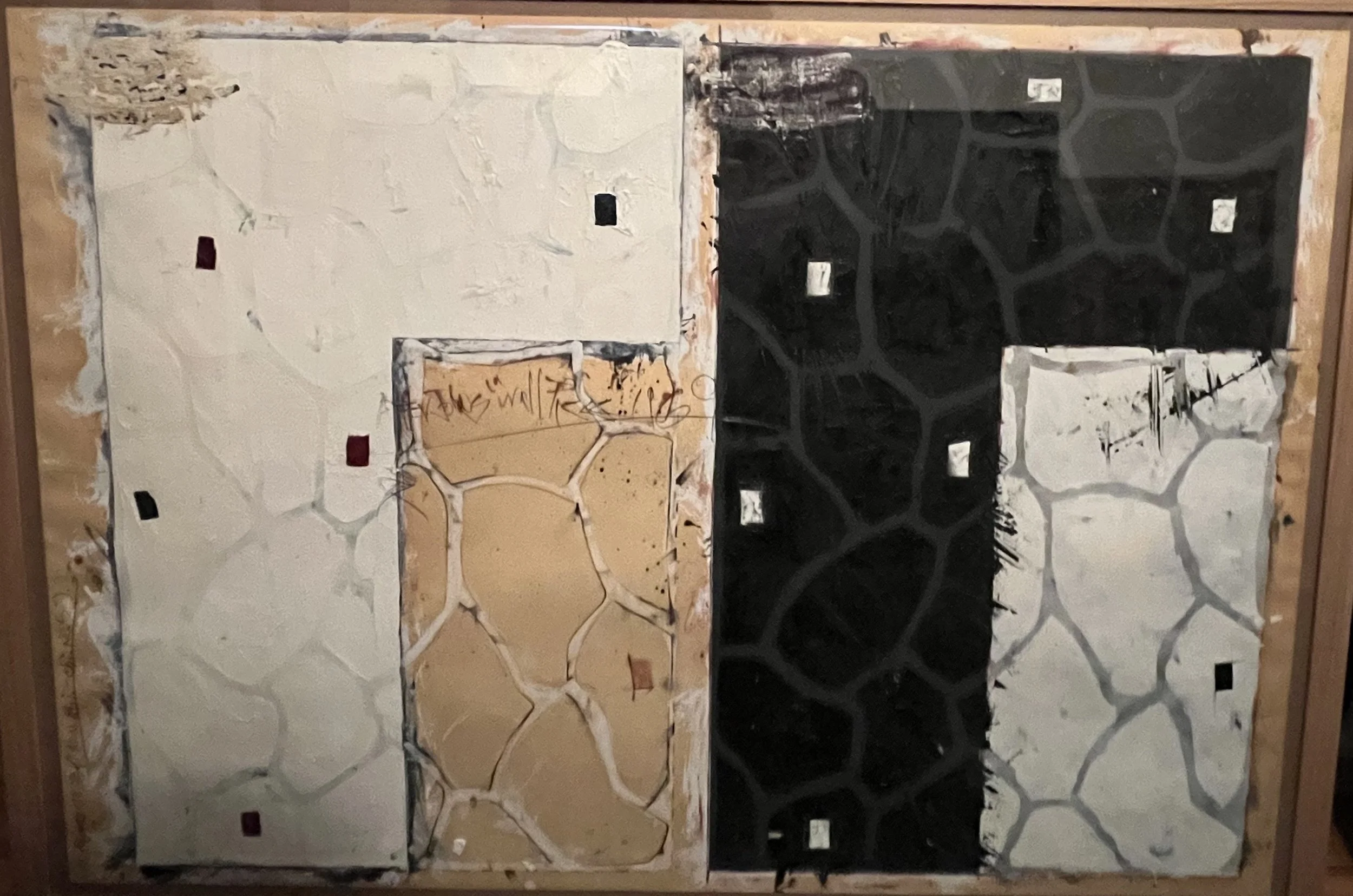 "Non-Objective Objective, No. 5," 1987, 
mixed media on paper, 40 x 48 in.
$3500	