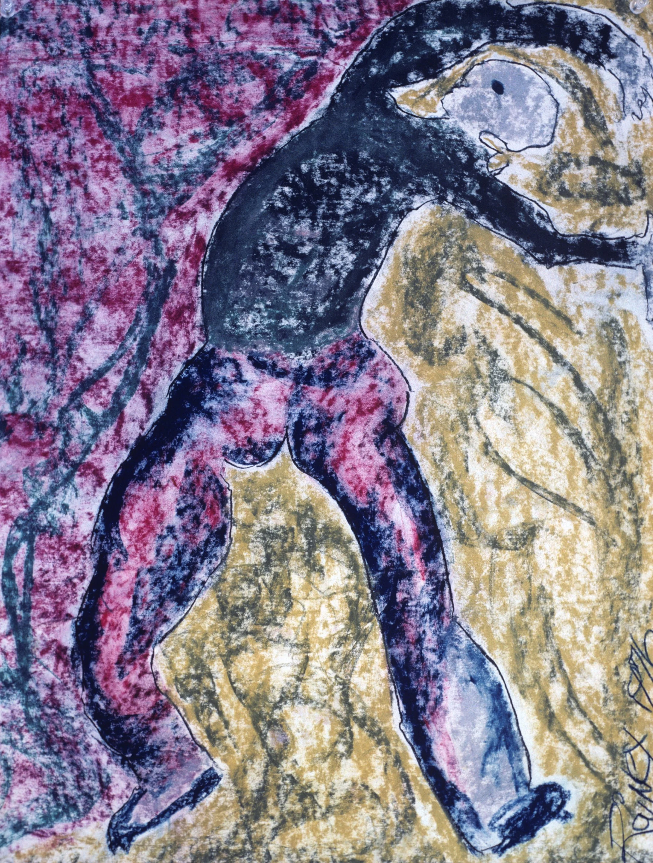 Drawing, 1976, crayon on paper, 18 x 24 in.