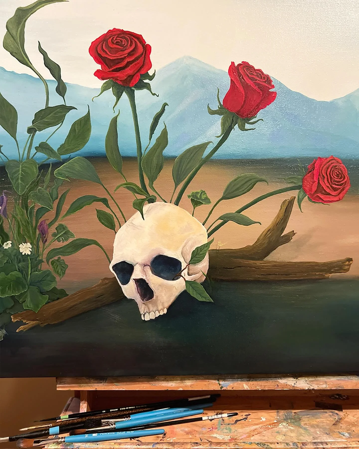 Detail of new work on the easel

#painting #oilpainting #catholicartist #classicalart