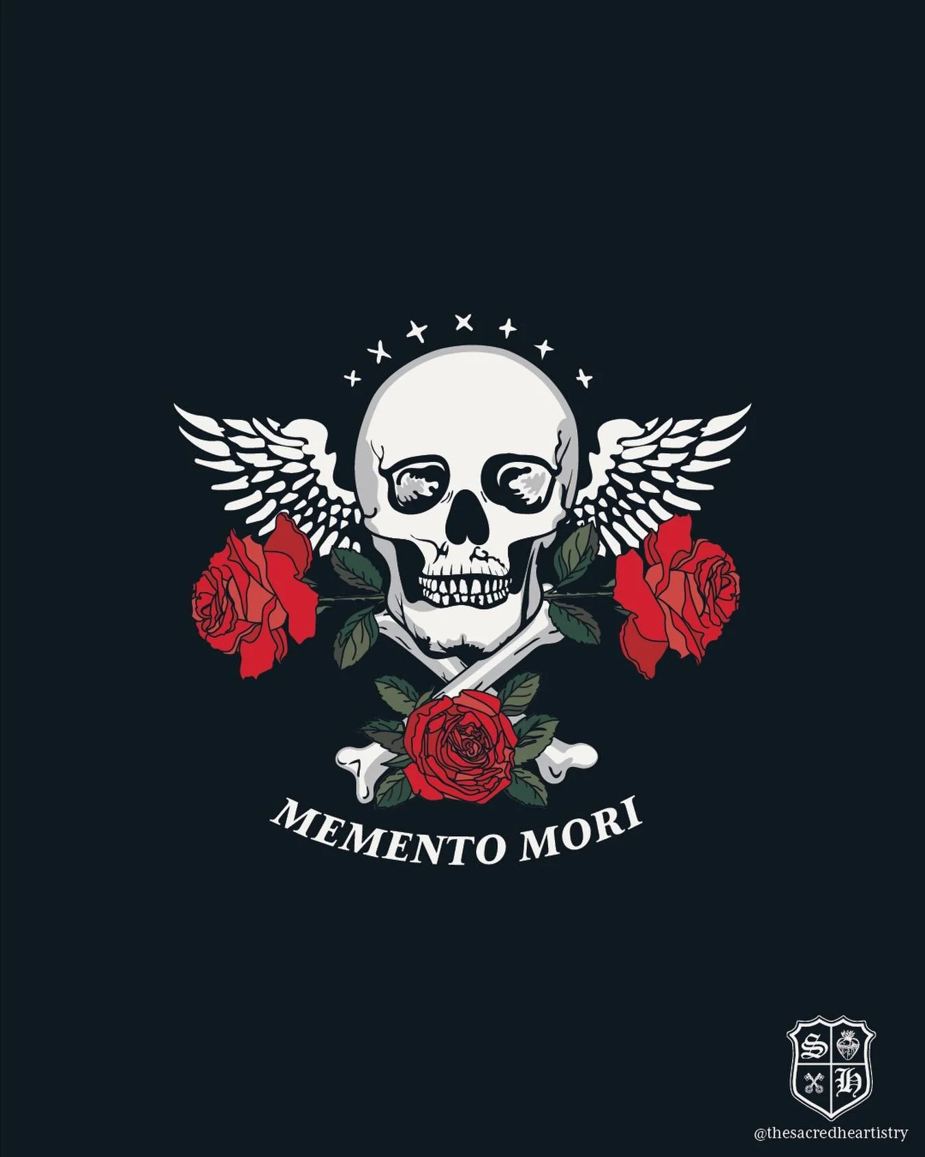 Memento Mori&hellip; 🌹☠️🌹

&ldquo;All are from one place; all are from the dust, and all shall turn to dust again.&rdquo;

Ecclesiastes 3:20

#catholicartist #catholicart #traditionalartist #digitalillustration