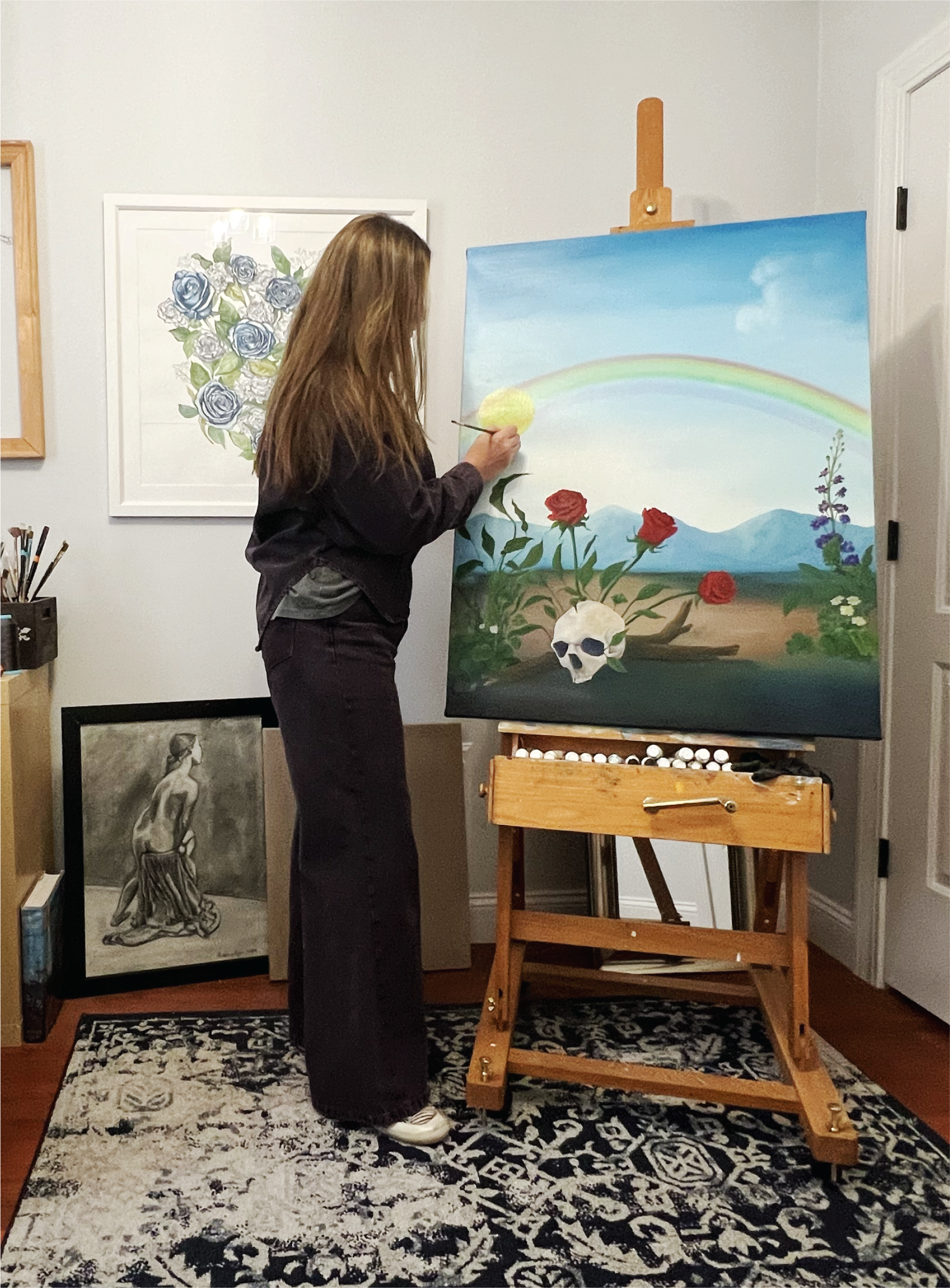 picture of BMacK the artist painting