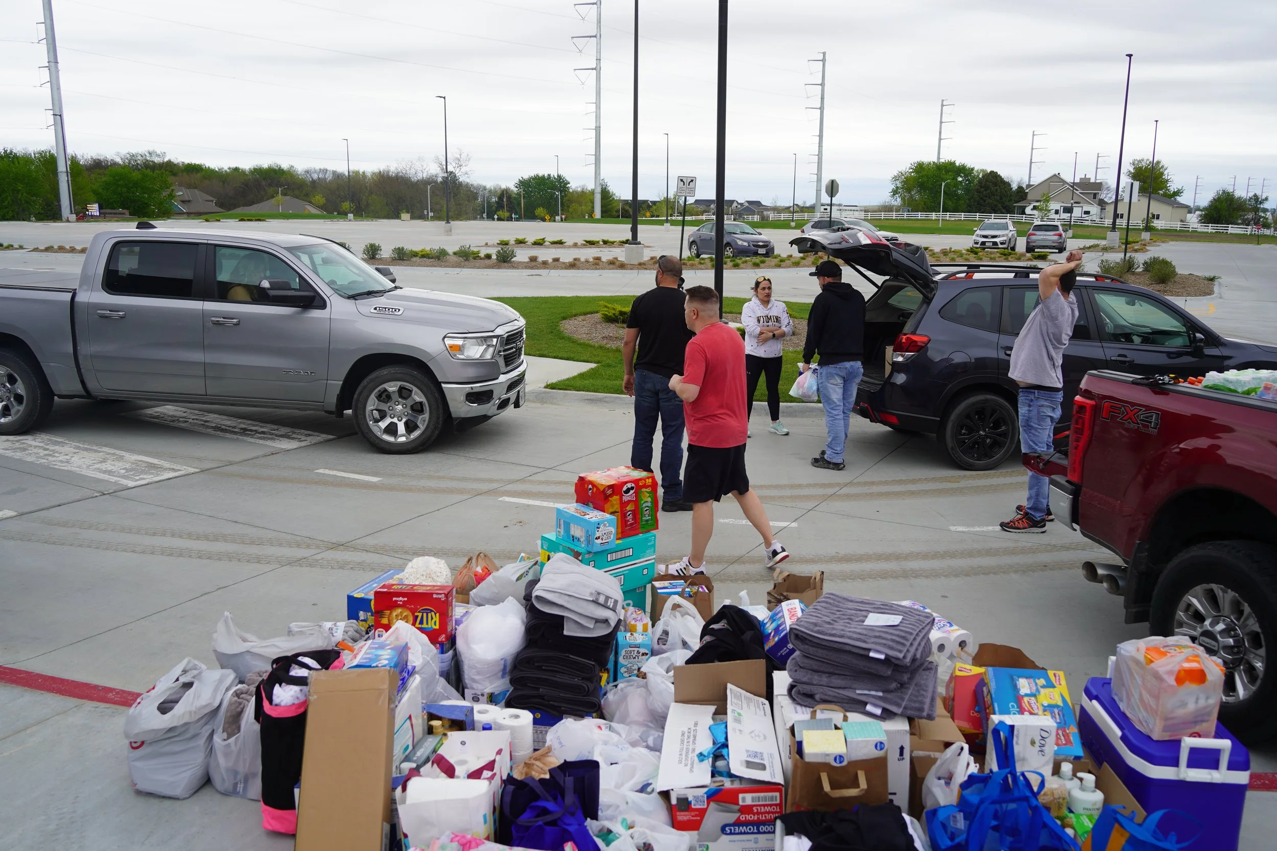 2024 - After a tornado ripped through the community, the football booster club collects household items for affected families in the Griffin community on April 27. “We’re really impressed by the community’s turnout,” Cory Allan, one of the organizers