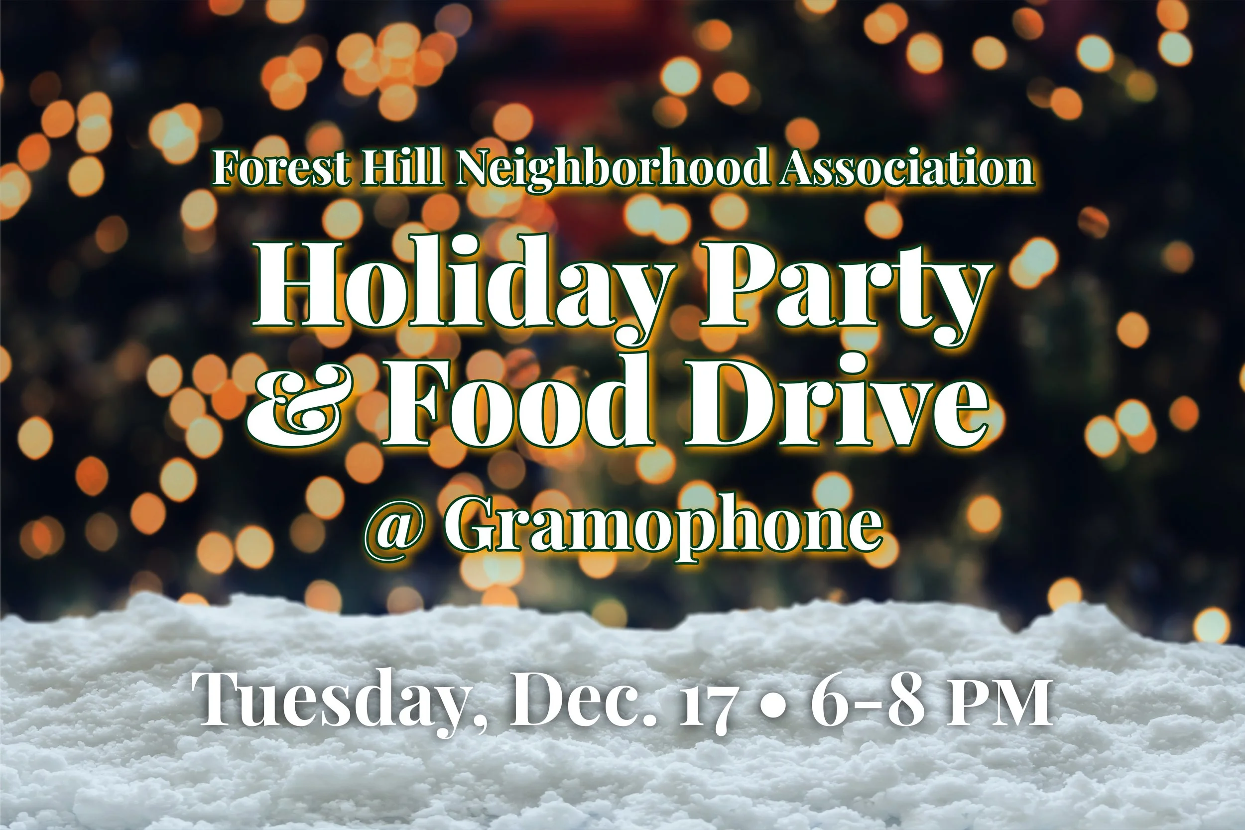 Holiday Party & Food Drive