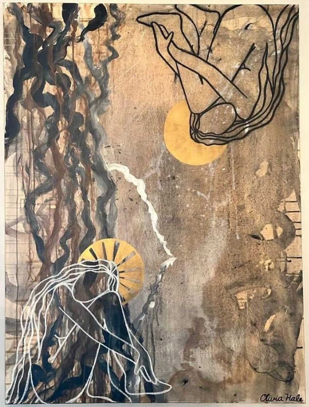 Reflect | 
2022 | 
Acrylic and soft pastel on canvas | 
36 x 48 in