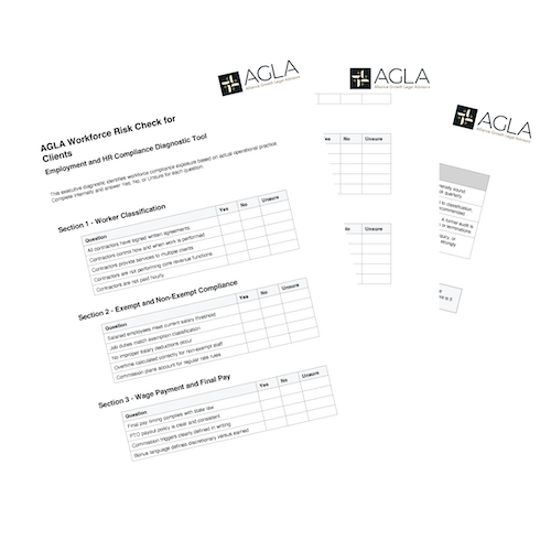 AGLA Workforce Risk Check for Clients
