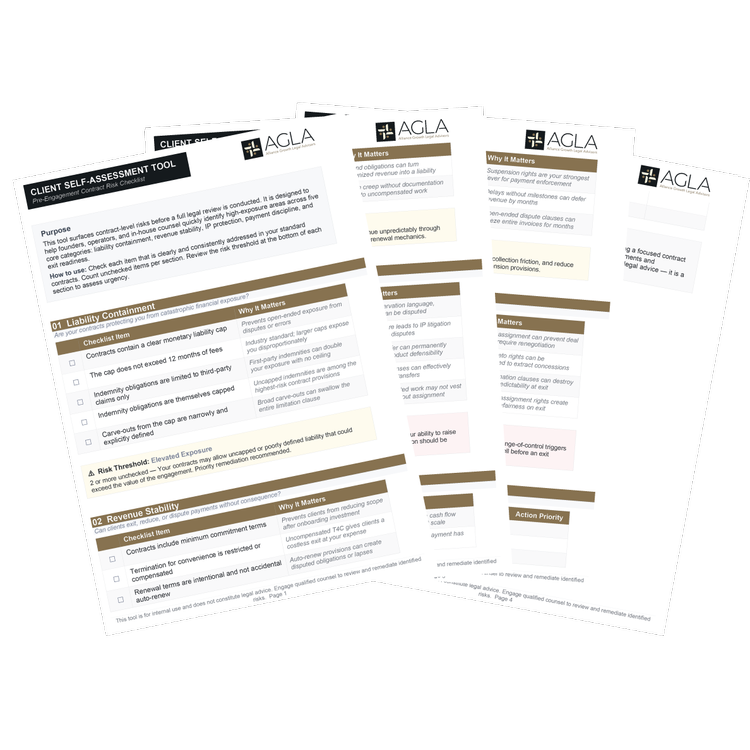 Client Self Assessment Tool