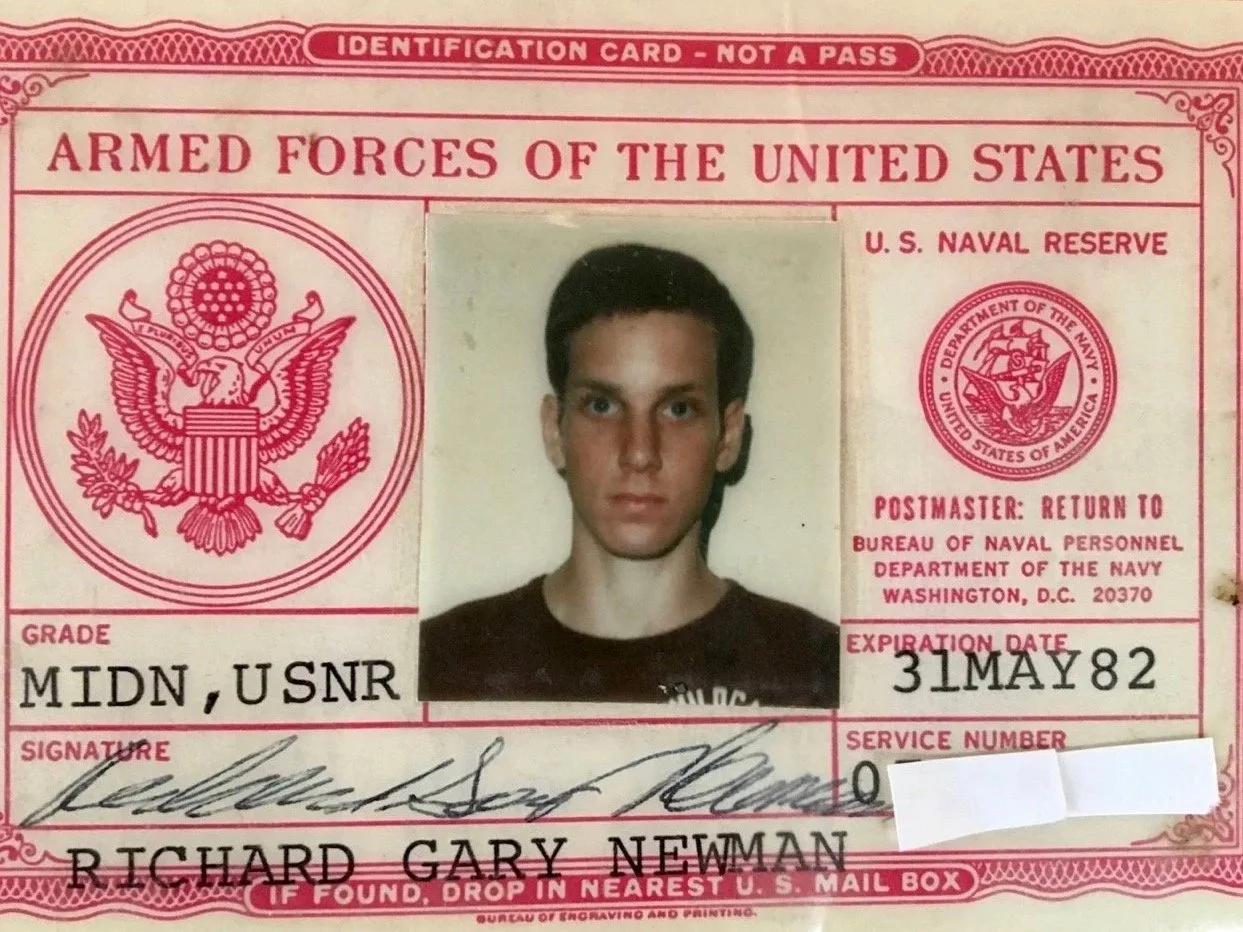 Navy ID after haircut, 1978