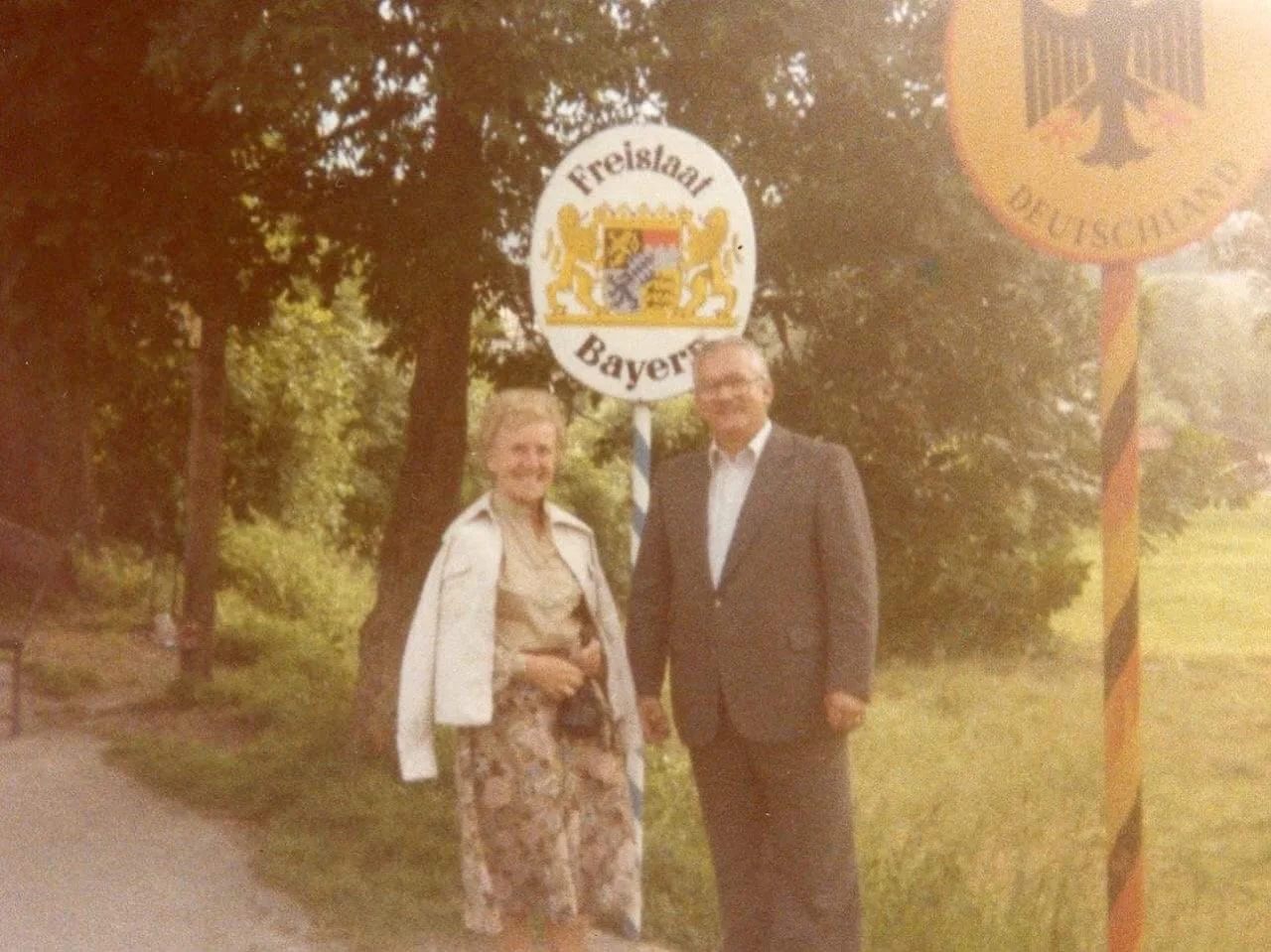 Annemarie and Rudolf, on Czech border near Lindberg, Germany, 1976