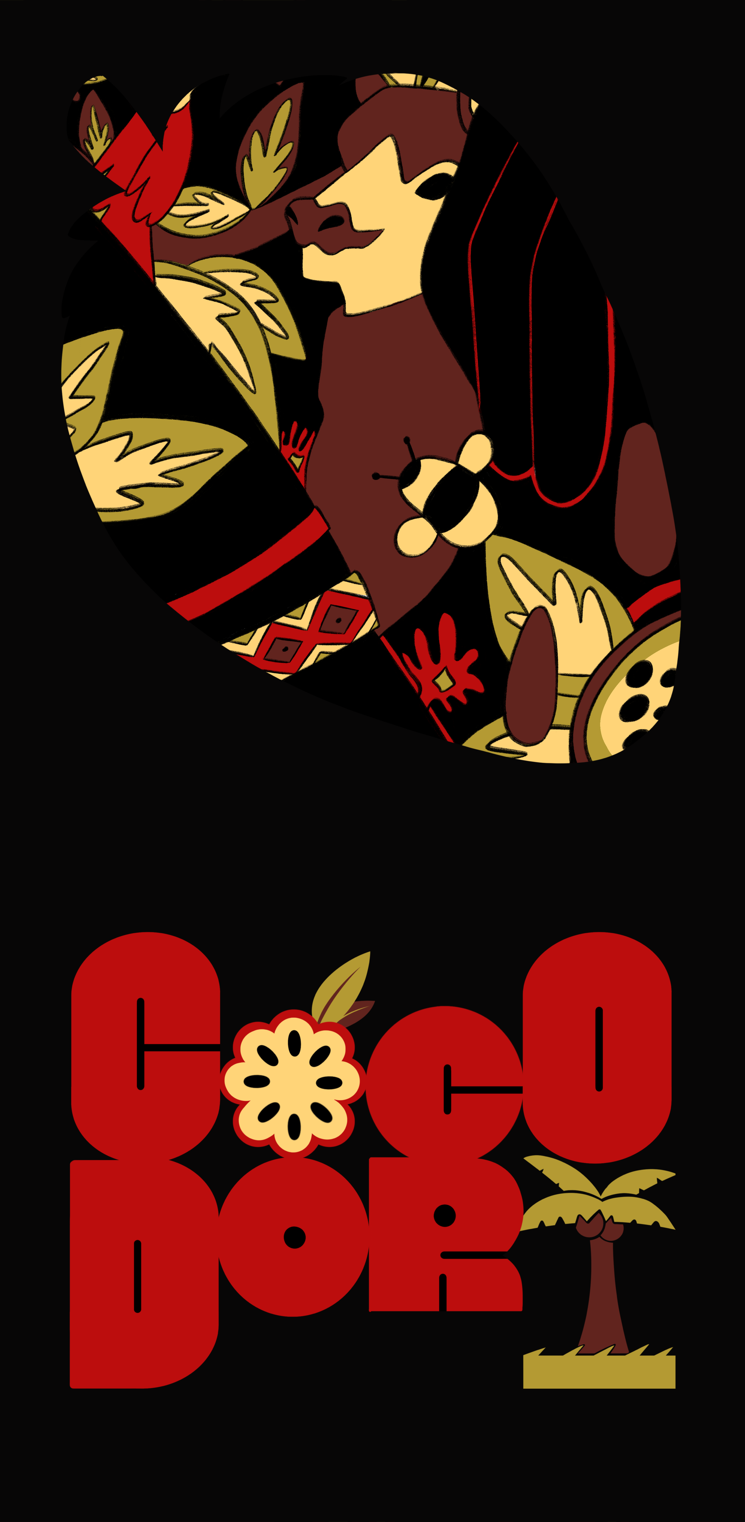 Underneath the cutout of the protective sleeve, the design of the wrapper is a design representing the Ecuadorian culture. This one is strawberry. 