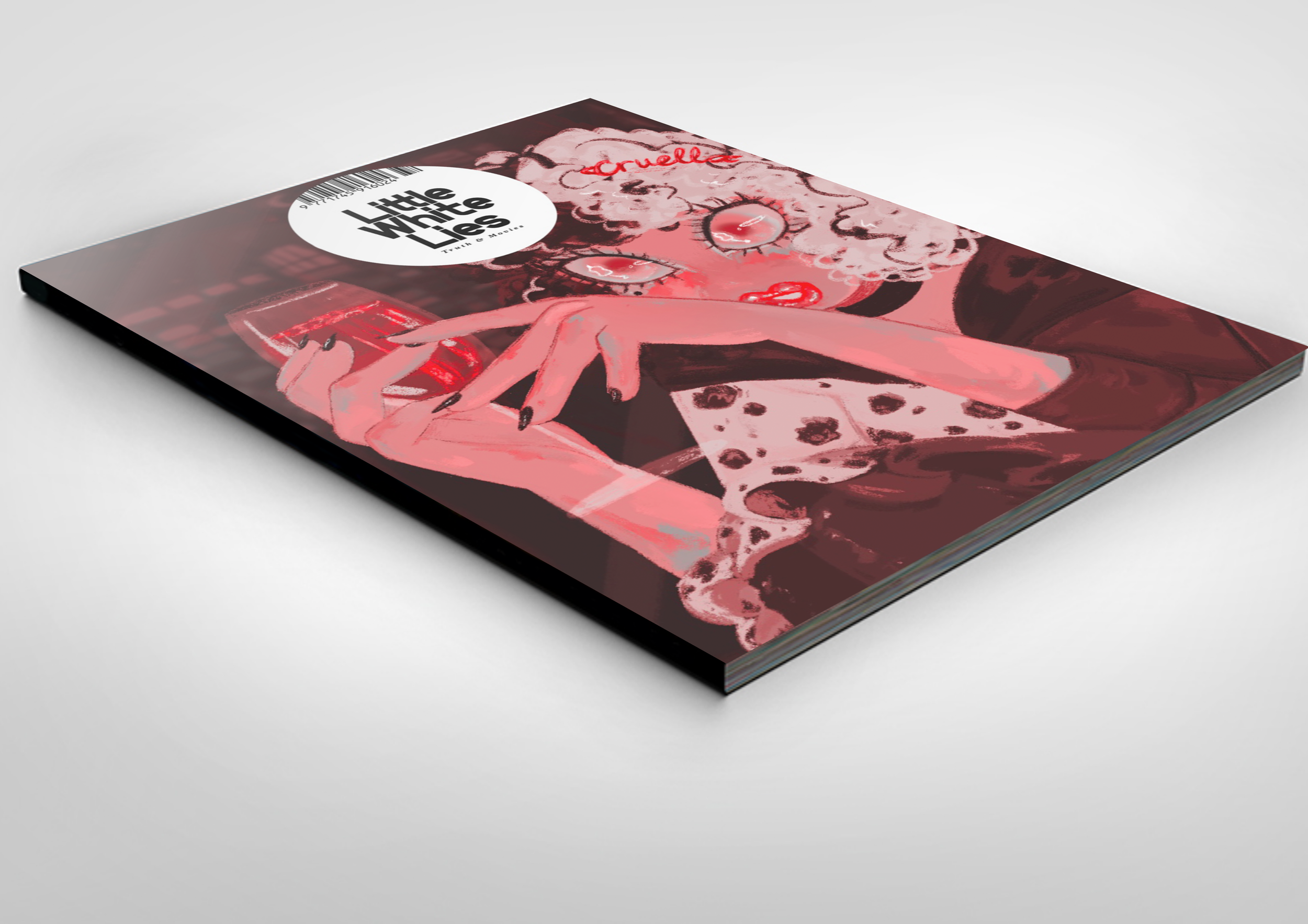 A magazine movie cover. The brief mentioned wanting the title of the film to be subtly added in. Here is the mockup