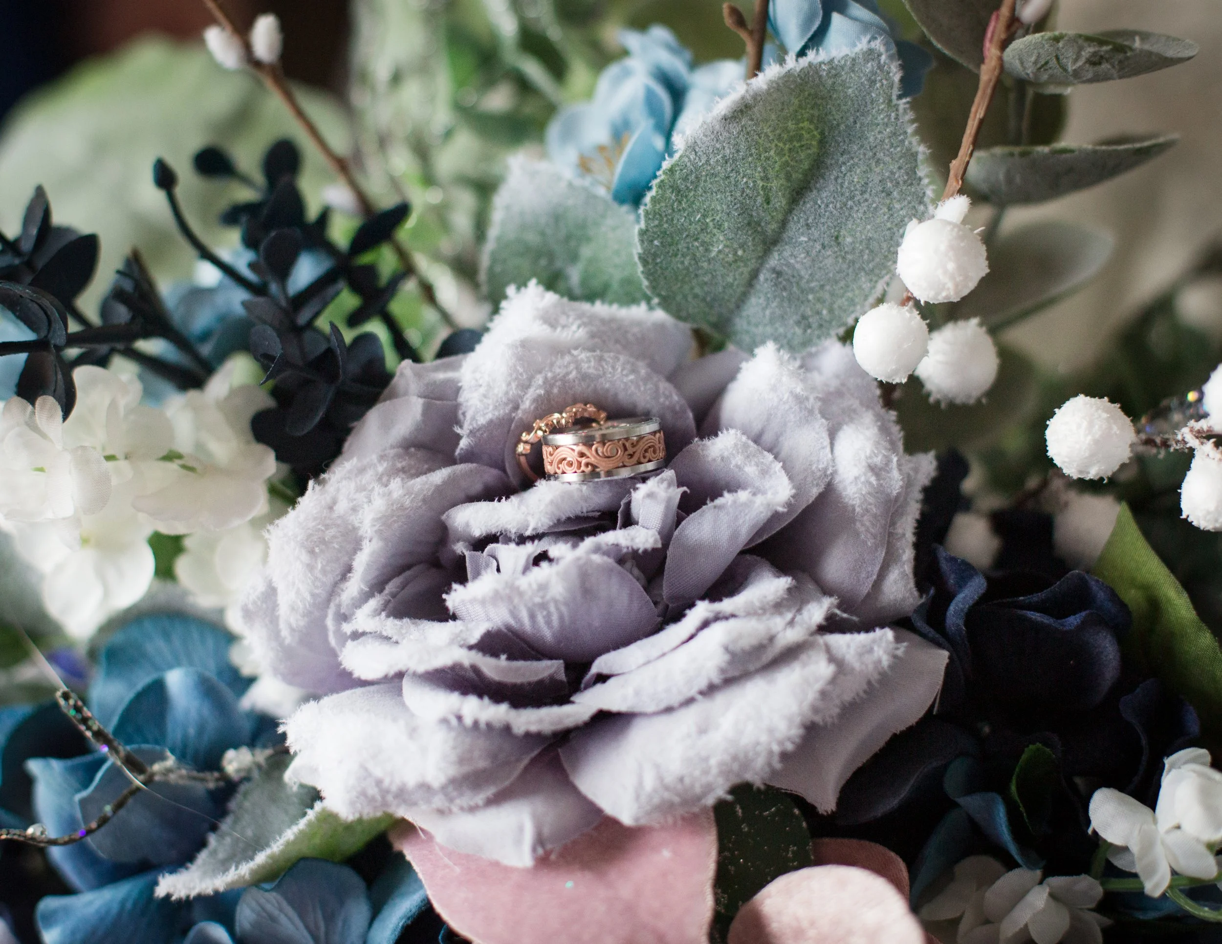 Ali Corriveau's wedding ring from her wedding at Faith Welland in Niagara, Ontario.