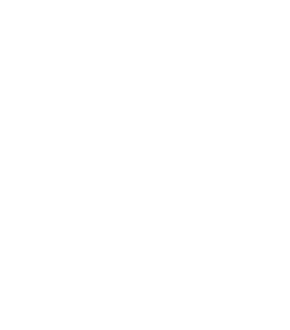 Black and white circular graphic divided into four quadrants, depicting a cow and pig in the center, a moon and sun in the top quadrants, a pond with fish in the bottom quadrants, and hills.