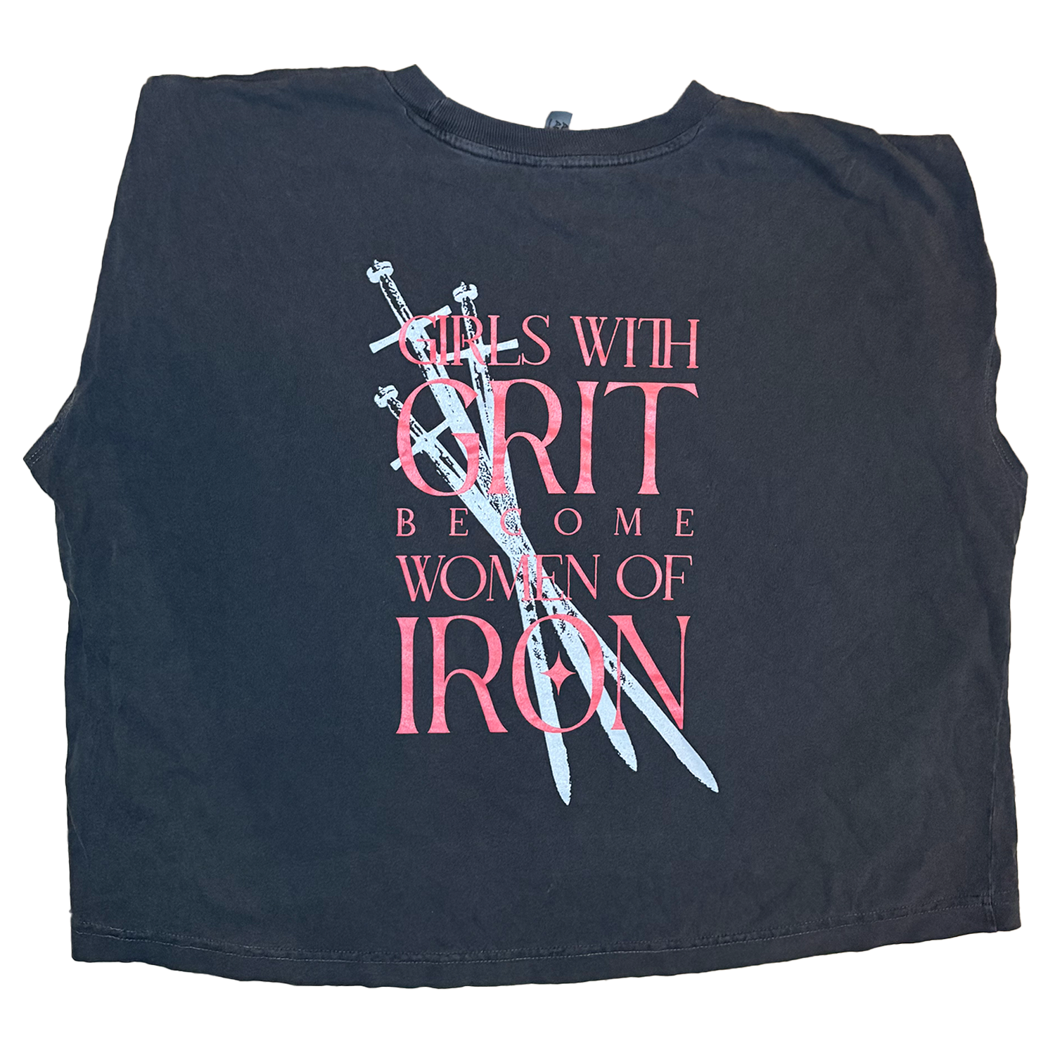 Women of Iron Crop Tee (Steel)