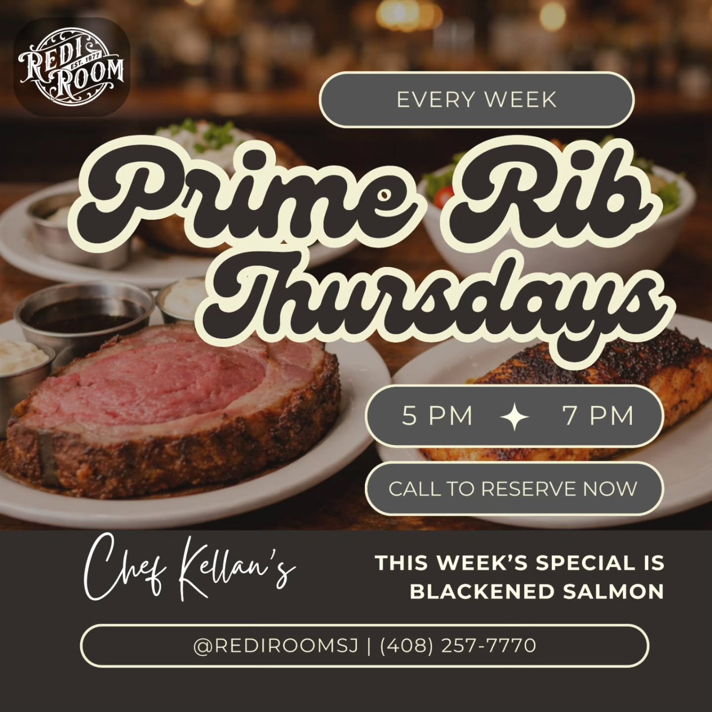 See you all tomorrow to reserve your spot please call 408-257-7770.