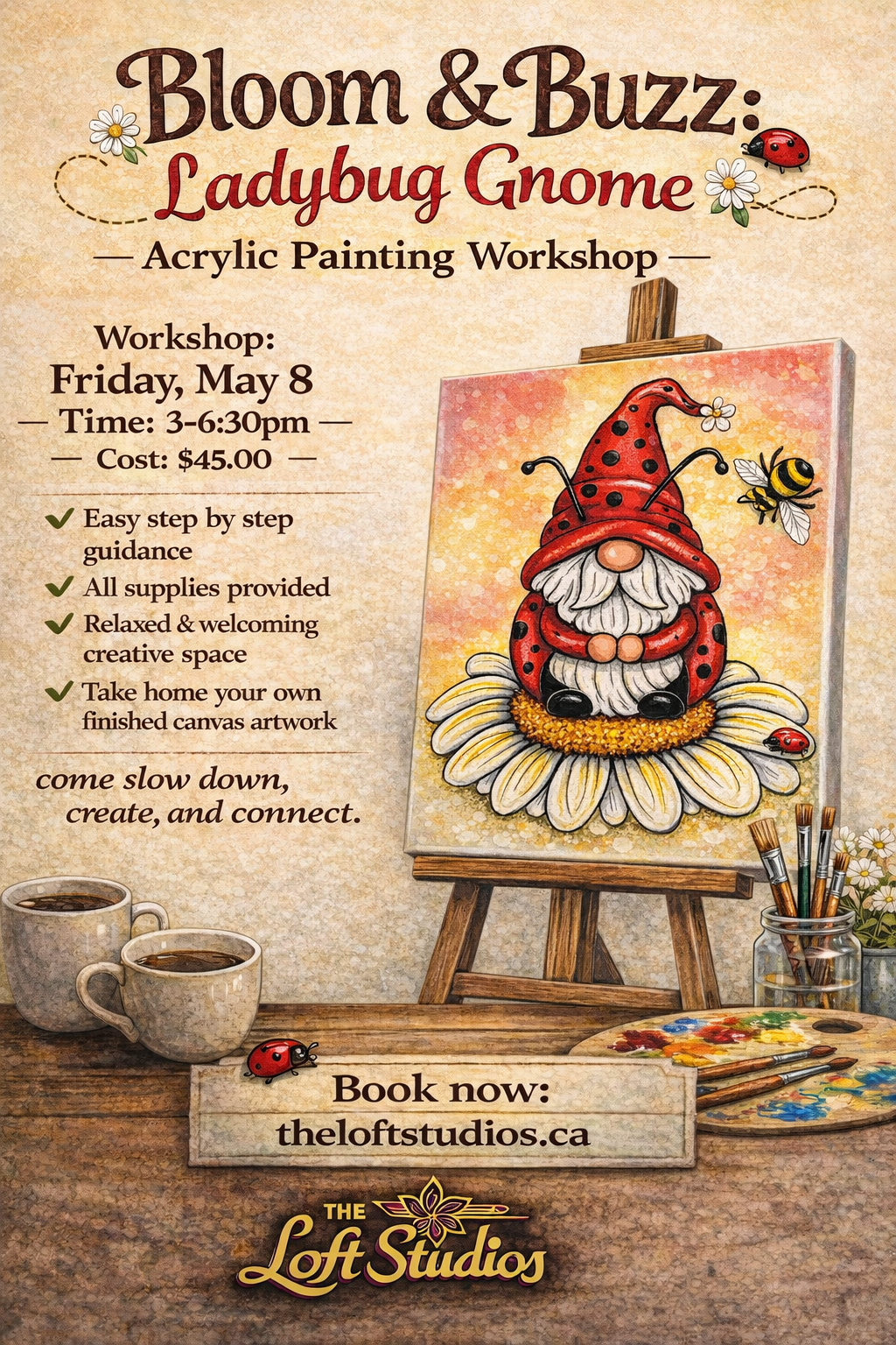 Bloom & Buzz:  Ladybug Gnome   /   May.08.26