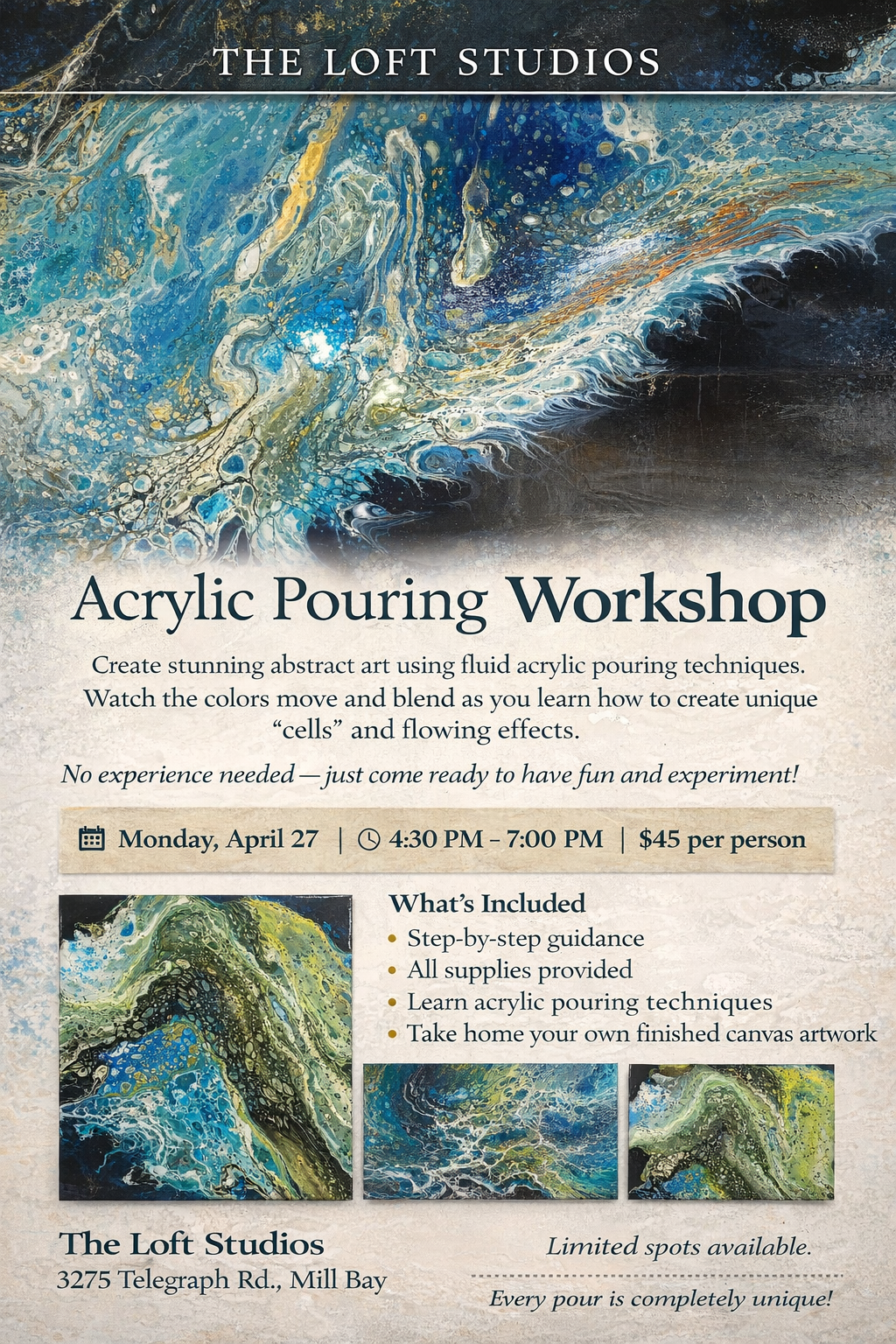 Acrylic Pouring Workshop