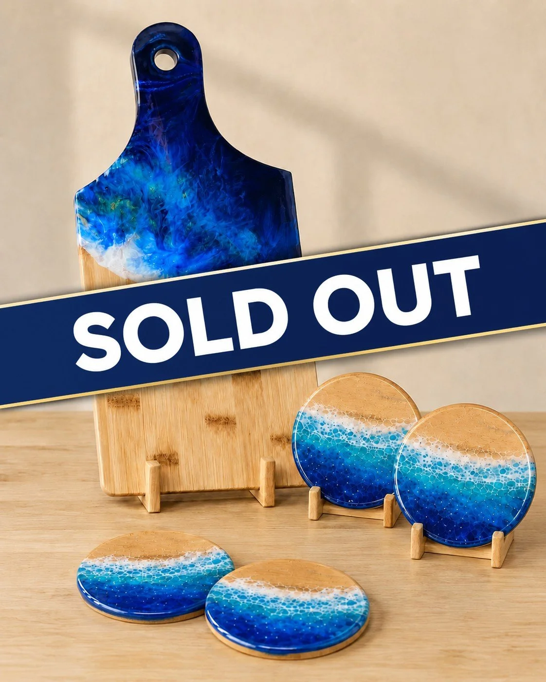 Resin Ocean Workshop -  Choice of Cheese Board or Coaster  /  Oct.04.26