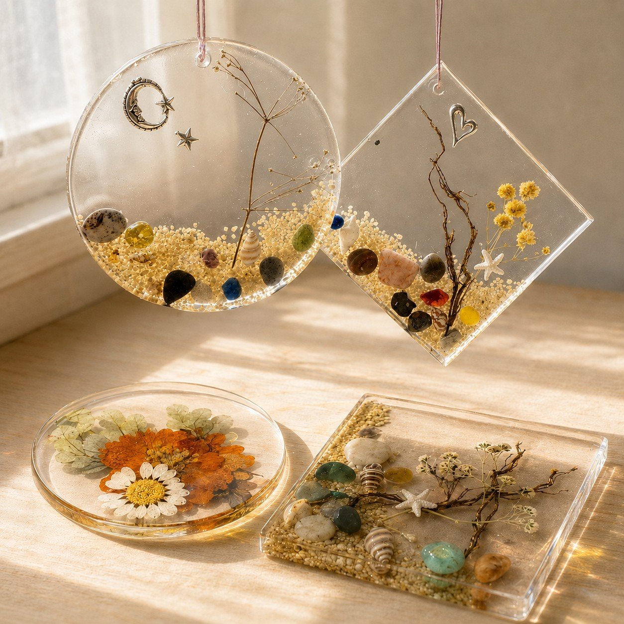 Sun catchers and coasters.jpeg