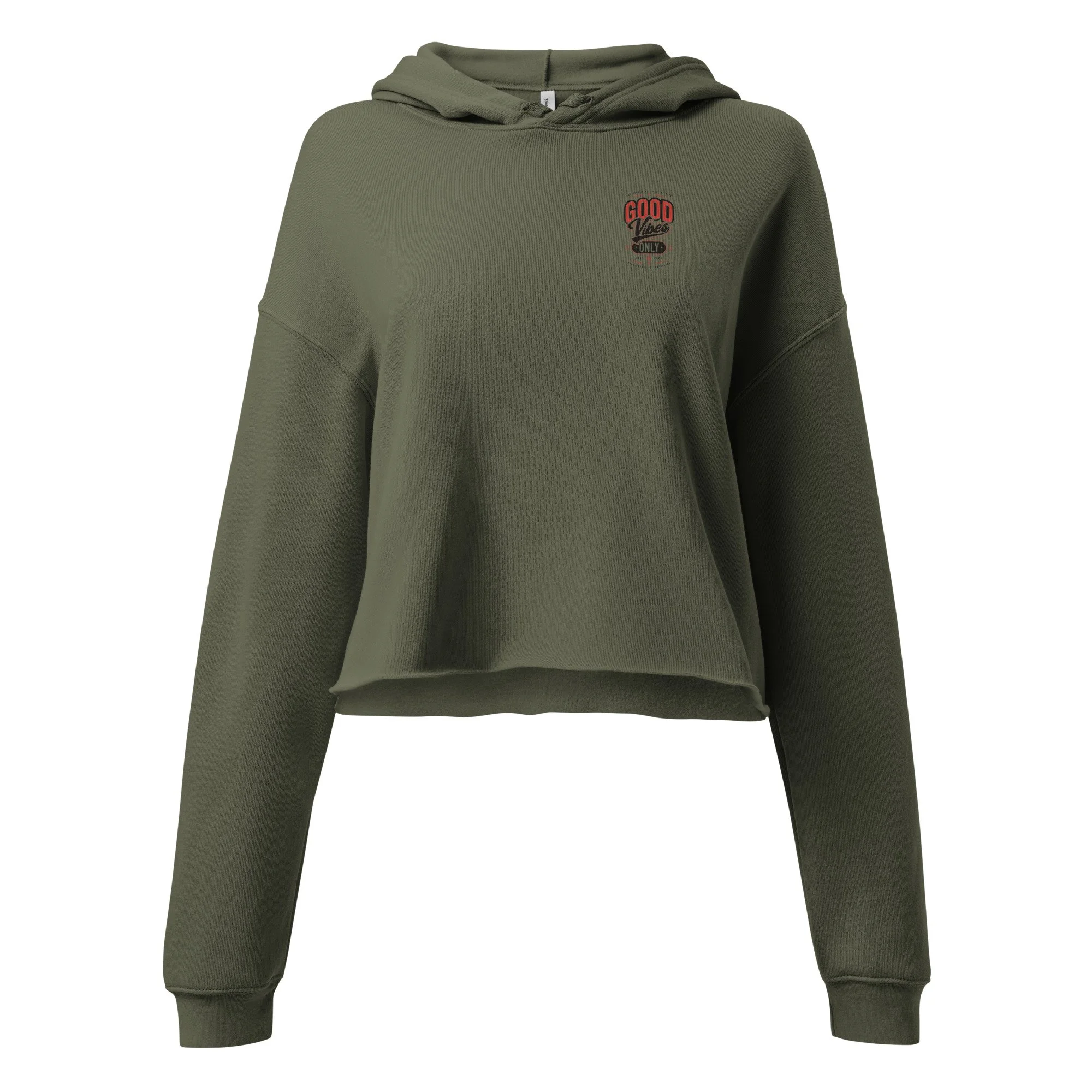 Good Vibes Crop Hoodie