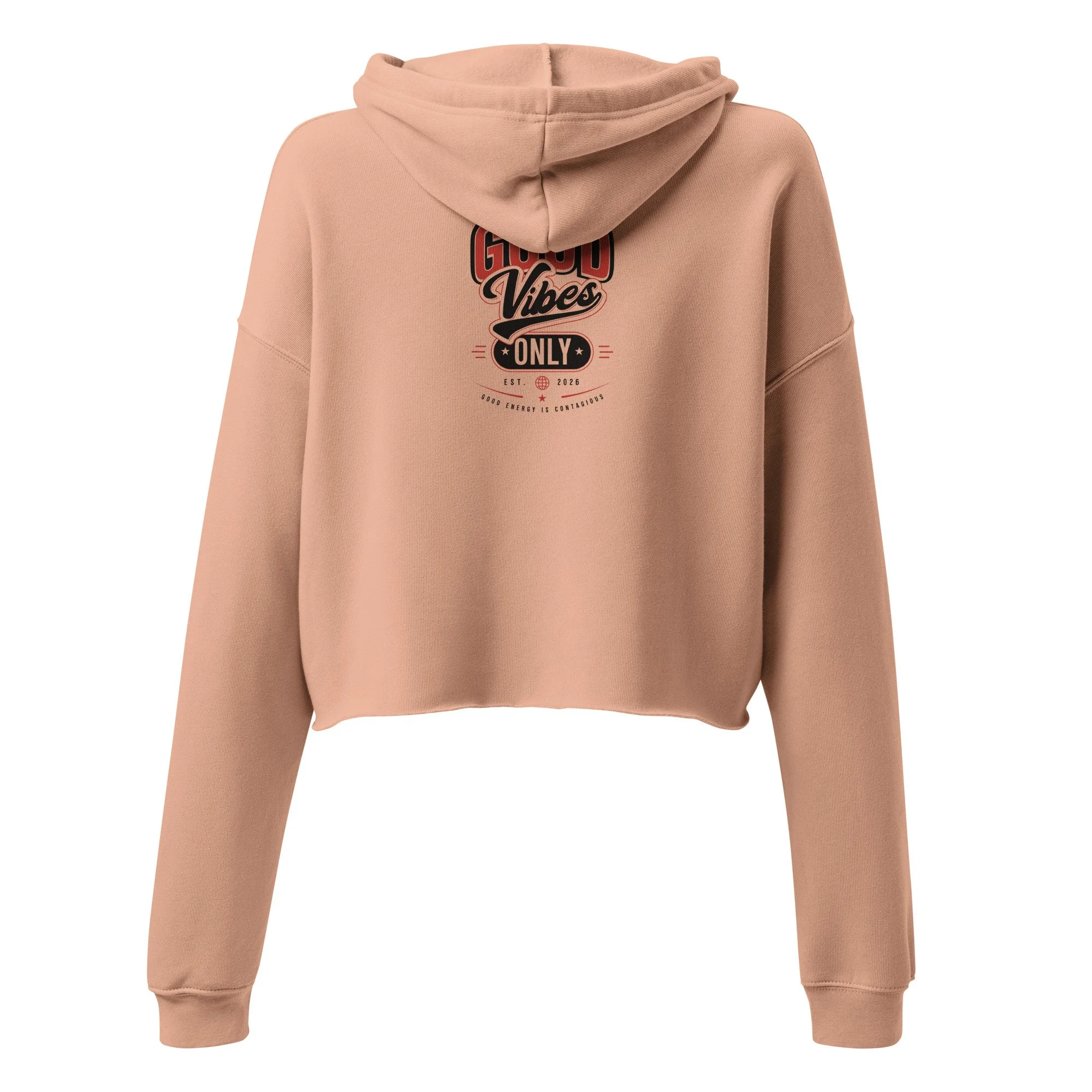 Good Vibes Crop Hoodie