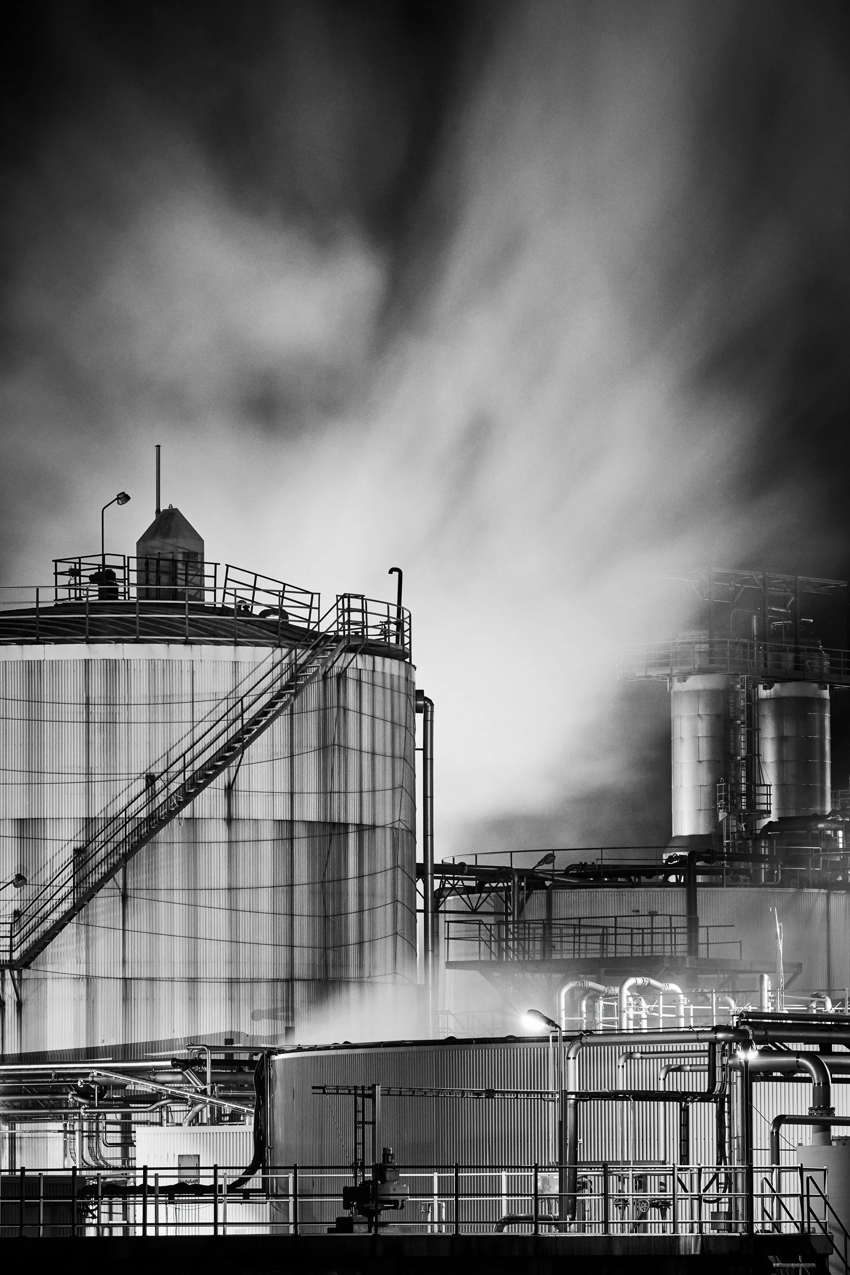 Industrial Forms — Black & White Photography