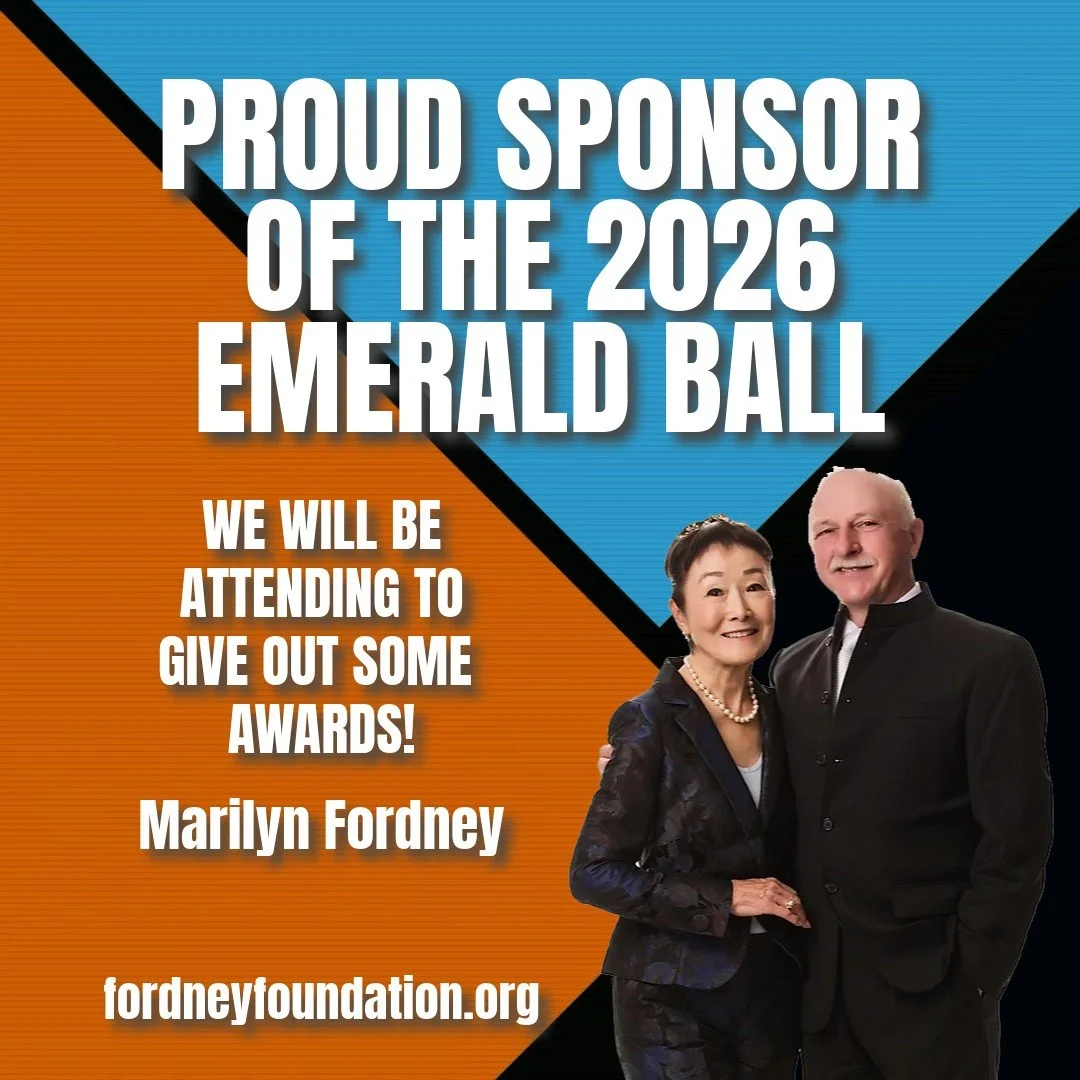 Fordney Foundation 🔔

We are thrilled to be back at the historic Emerald Ball Dancesport Championships this week in Los Angeles! As a long-standing partner of this prestigious event, our mission remains dedicated to supporting the dreams and develop