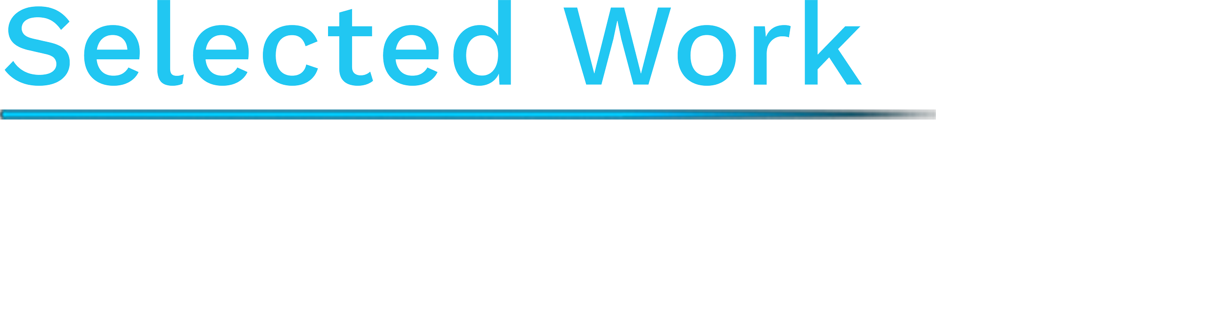 Selected Work - I design for function as well as aesthetics.  When products work better, businesses profit. Here are a few that reflect that principle.