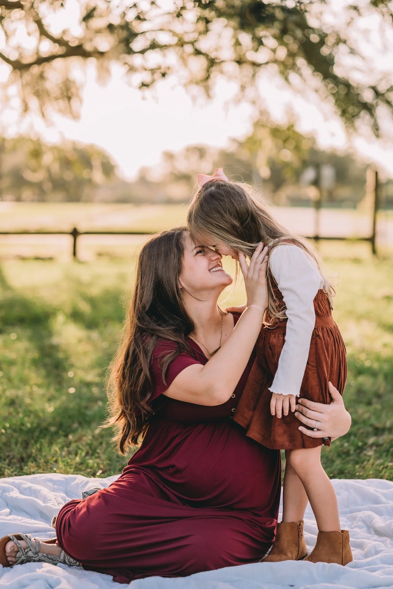 Mother loving on daughter Brevard County FL