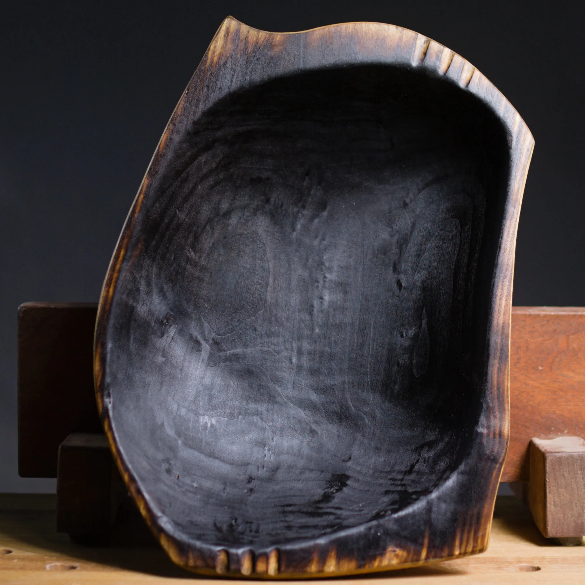 Dark Ripples Dough Bowl (Wild Cottonwood collection)