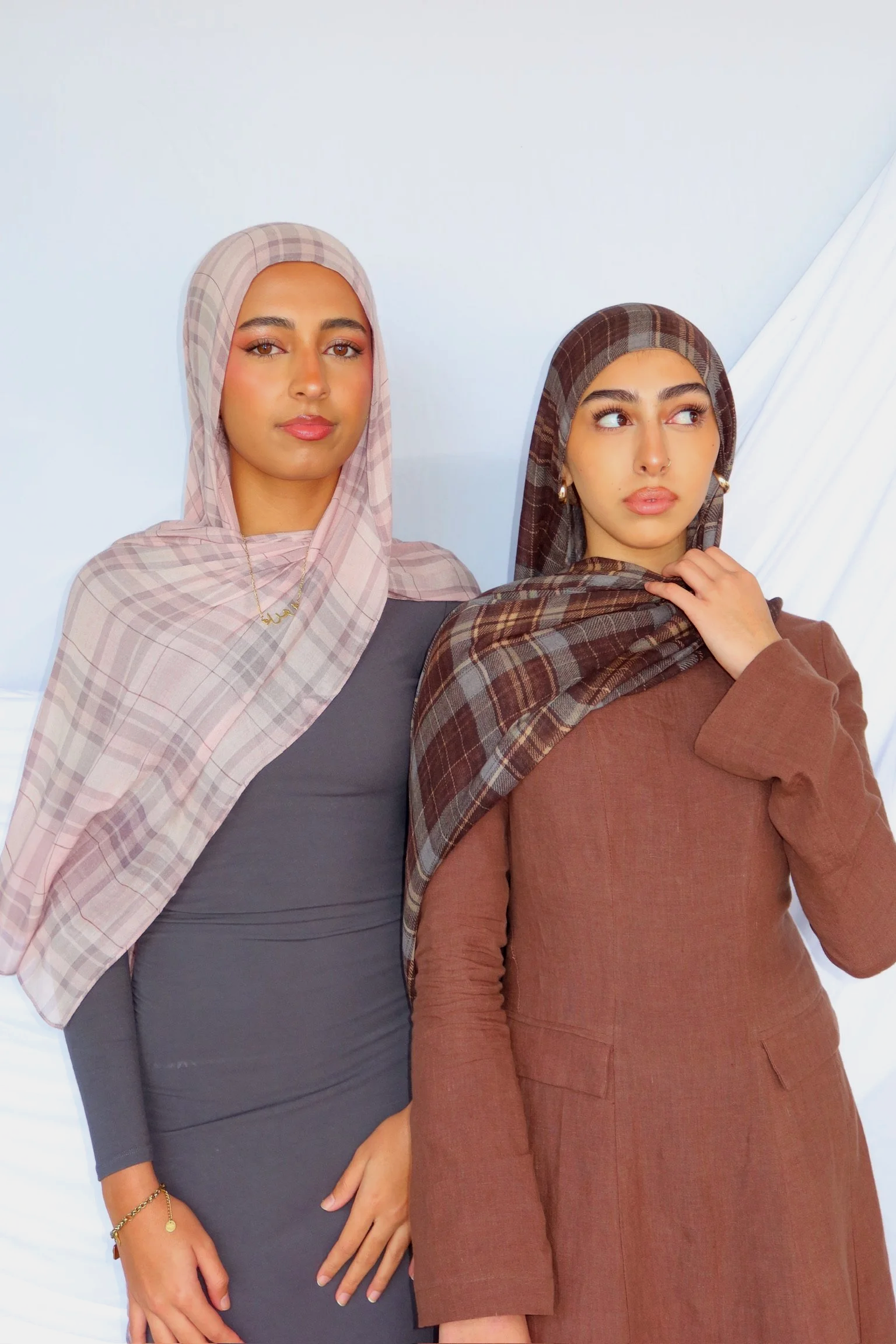Pink Plaid & Espresso Plaid