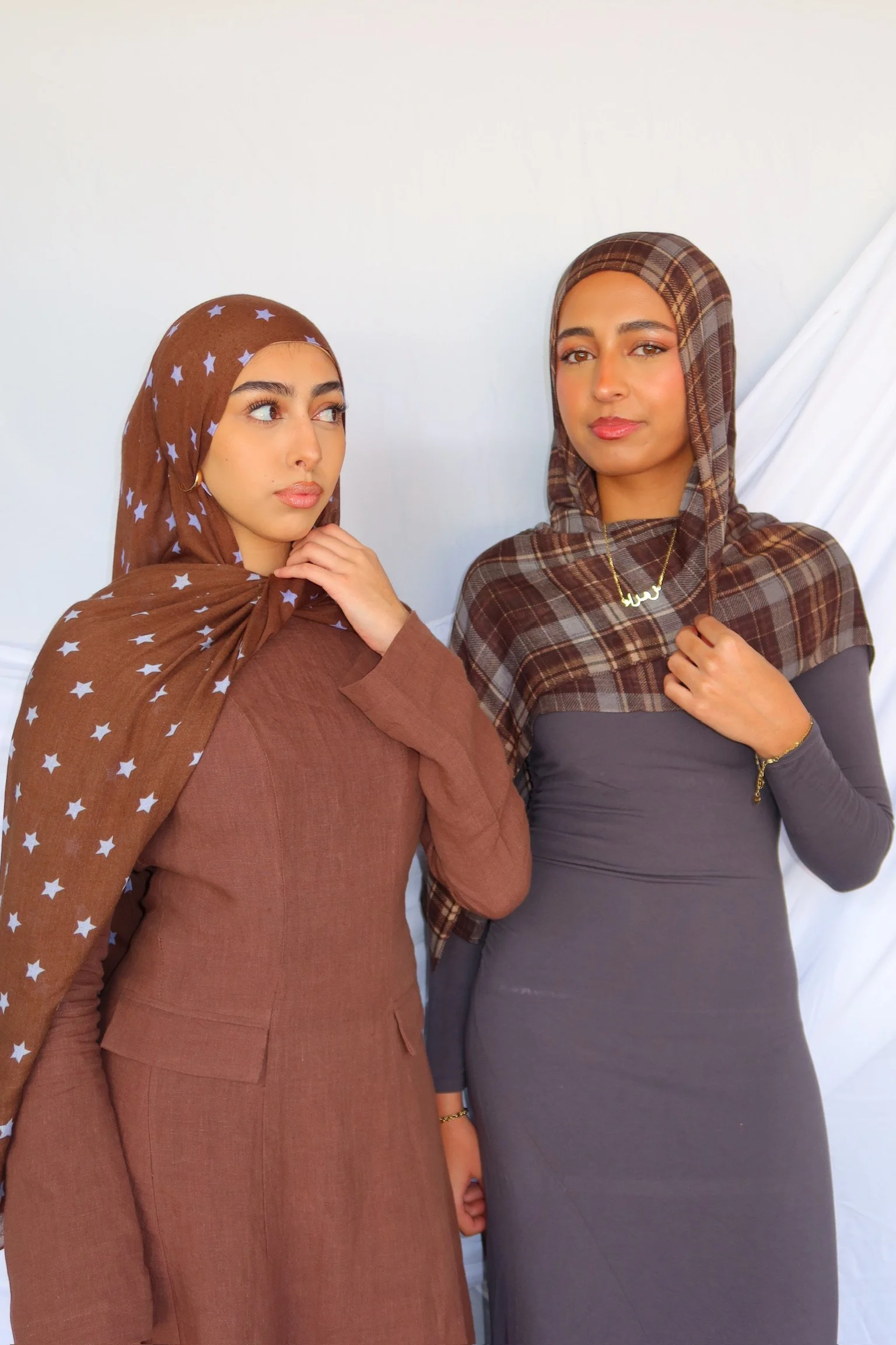 Cocoa Stars & Espresso Plaid