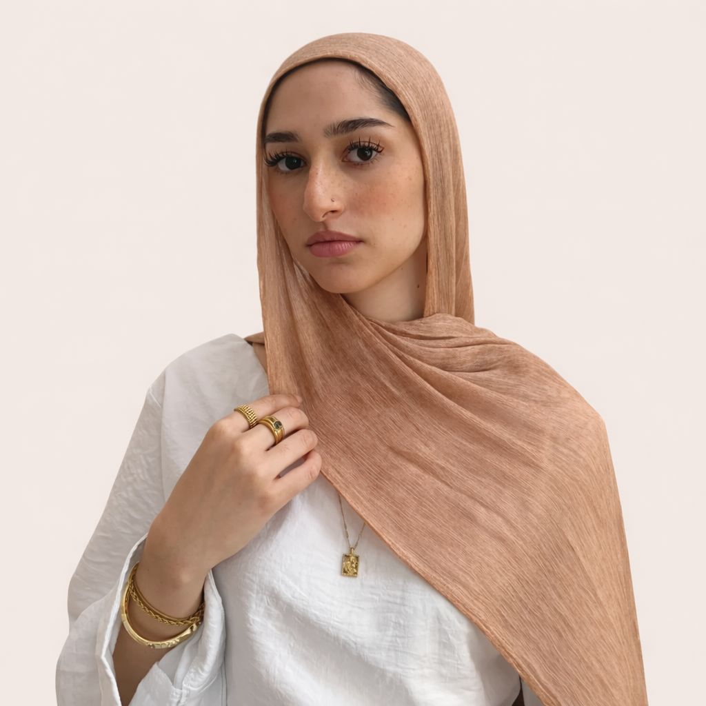 Auburn Crinkle Hijab