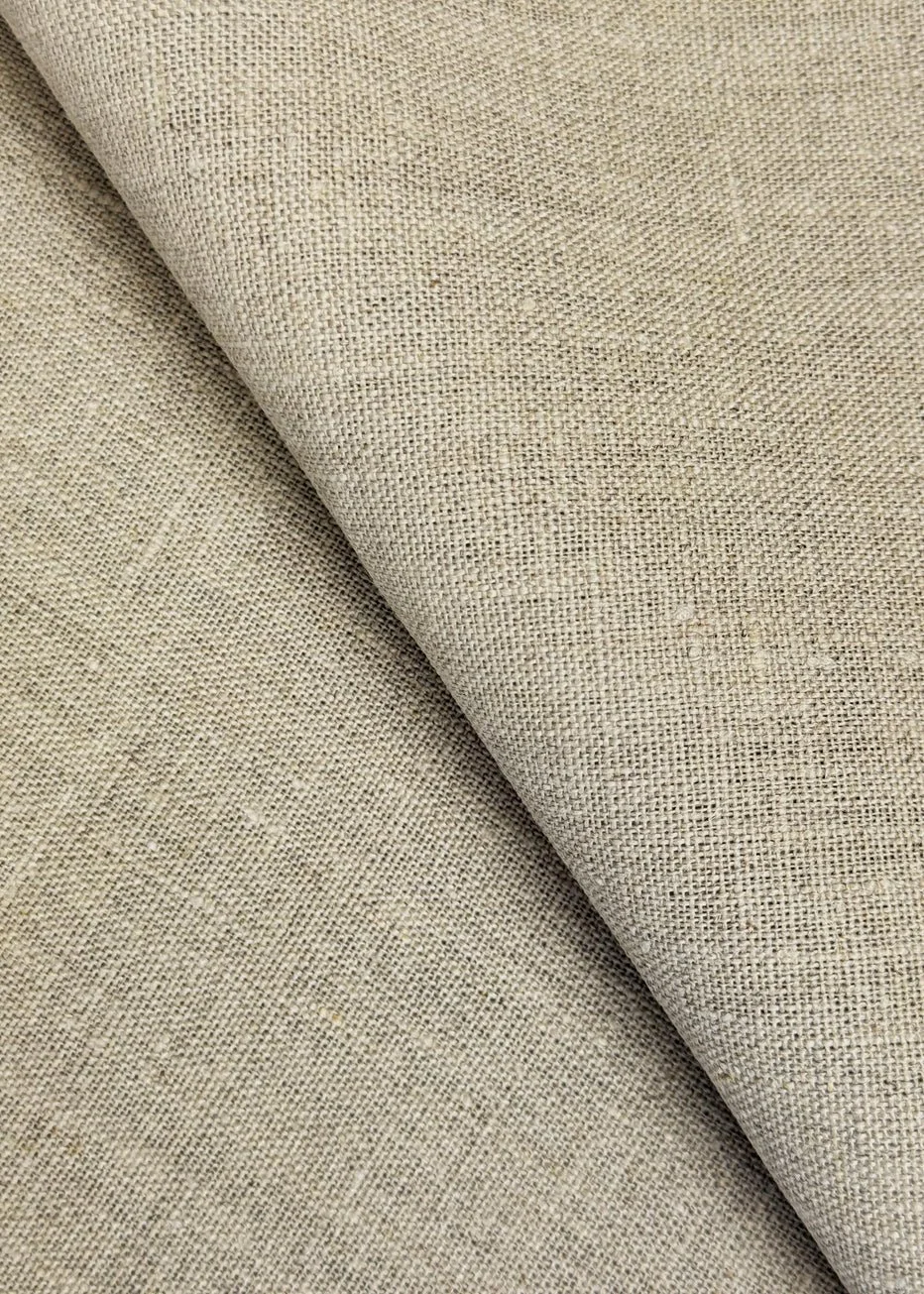 Natural 100% Linen Fabric - Heavy  (7 oz)