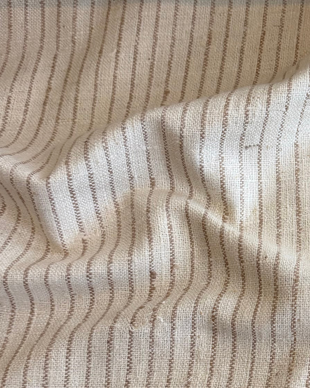 Cream with Natural Stripe Matka Silk
