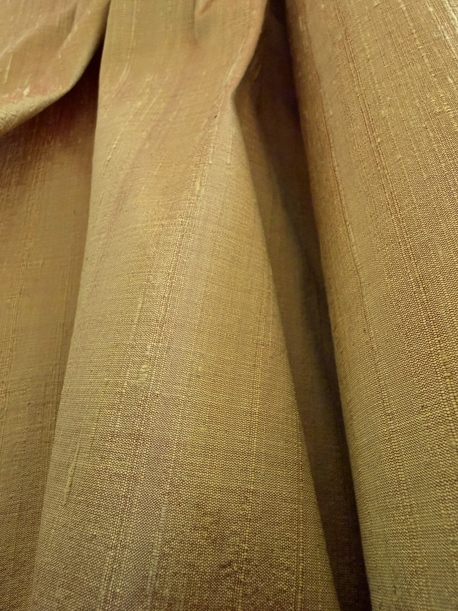 (Swatch) Gold Dupioni Silk