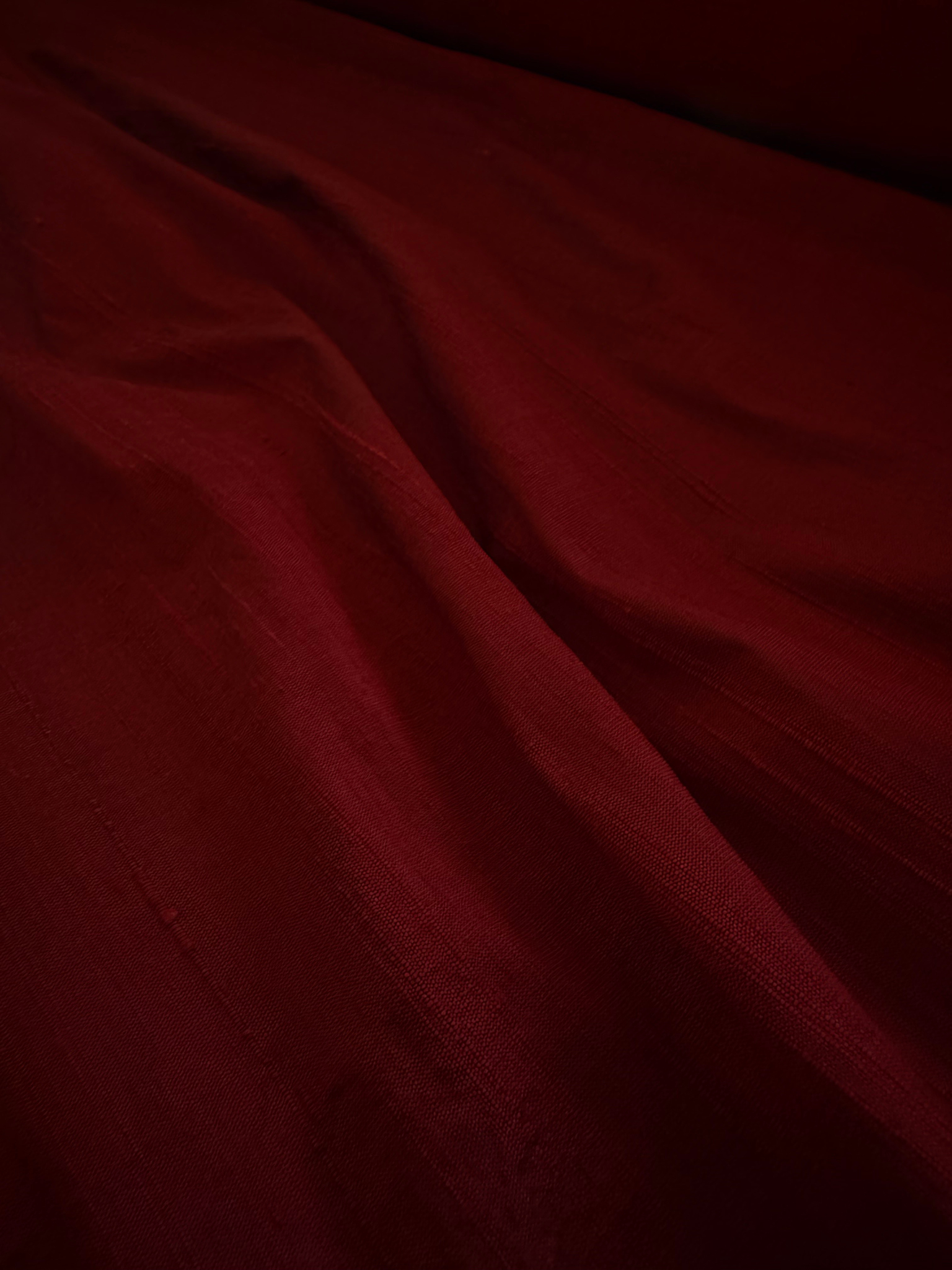 Crimson Dupioni Silk - 54" Wide