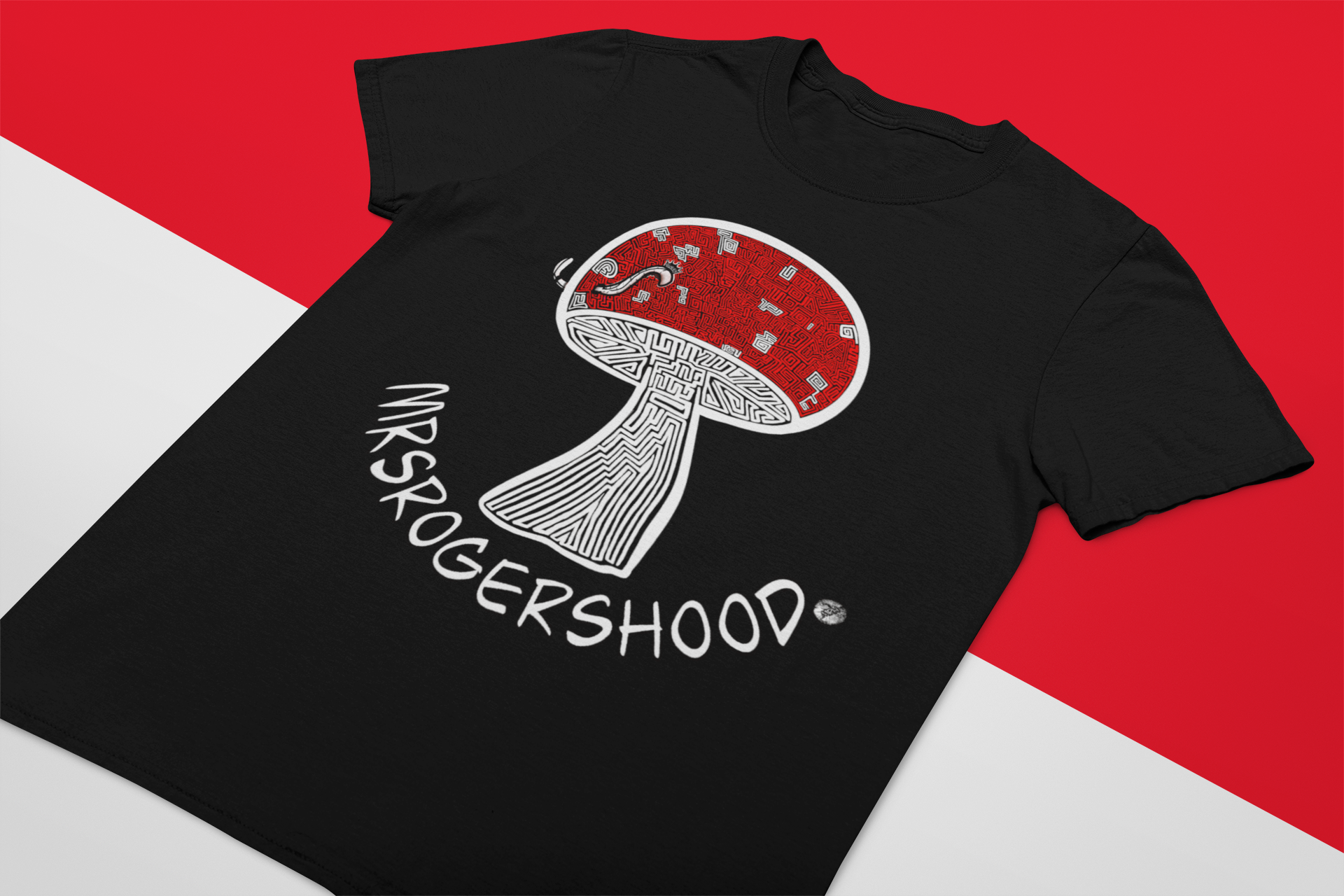 MrsRogersHood Mushroom Maze T-Shirt