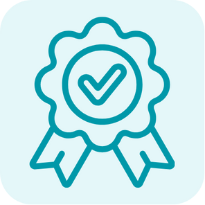 Icon representing reliable and secure service.