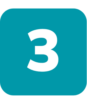 Icon representing the third step on how it works.