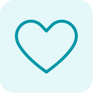 Icon representing care and attention.