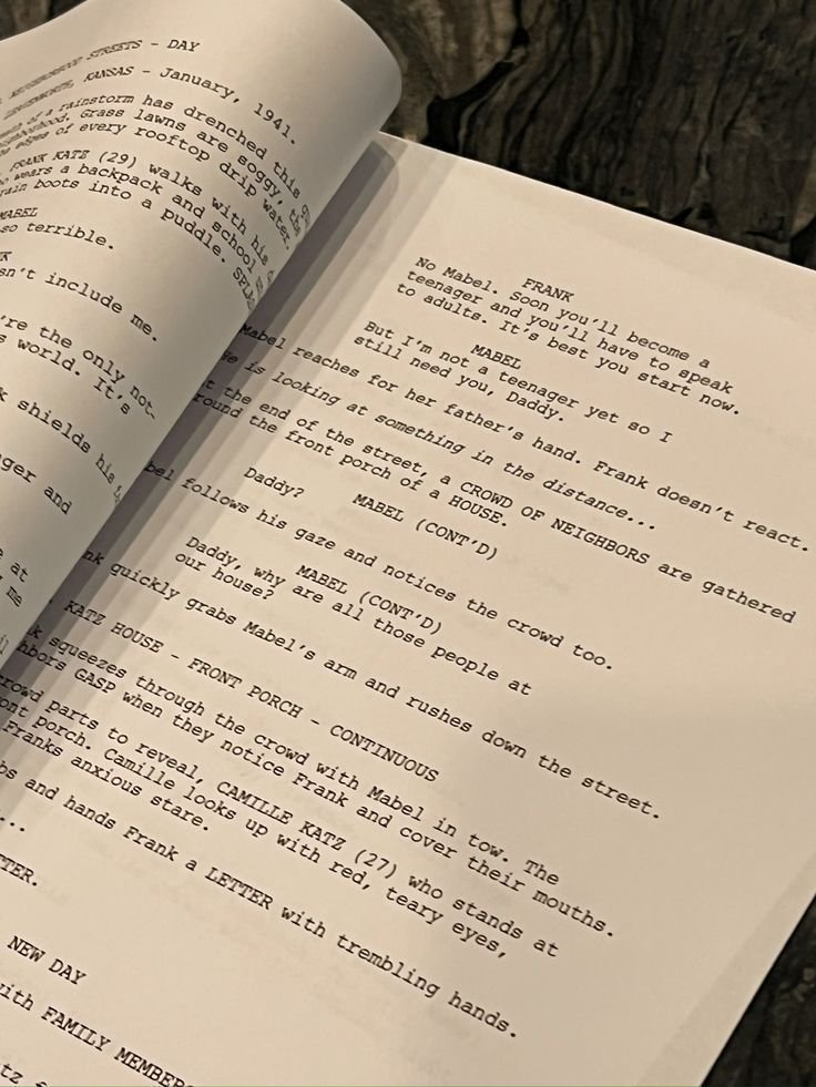 Scripts and Preproduction