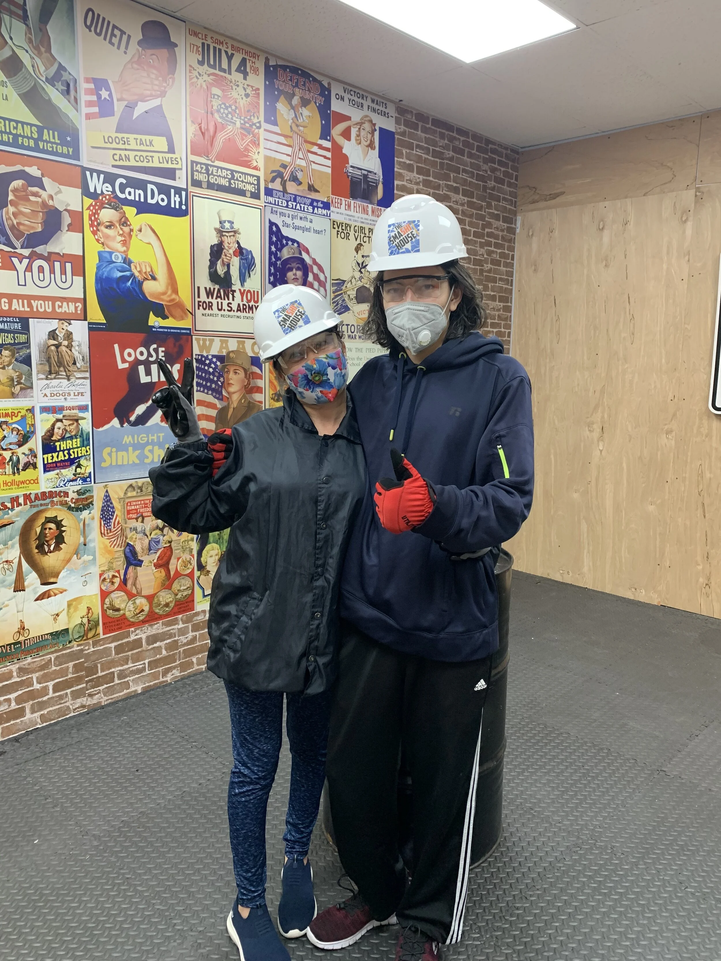 Mom and Son Smashing Fun