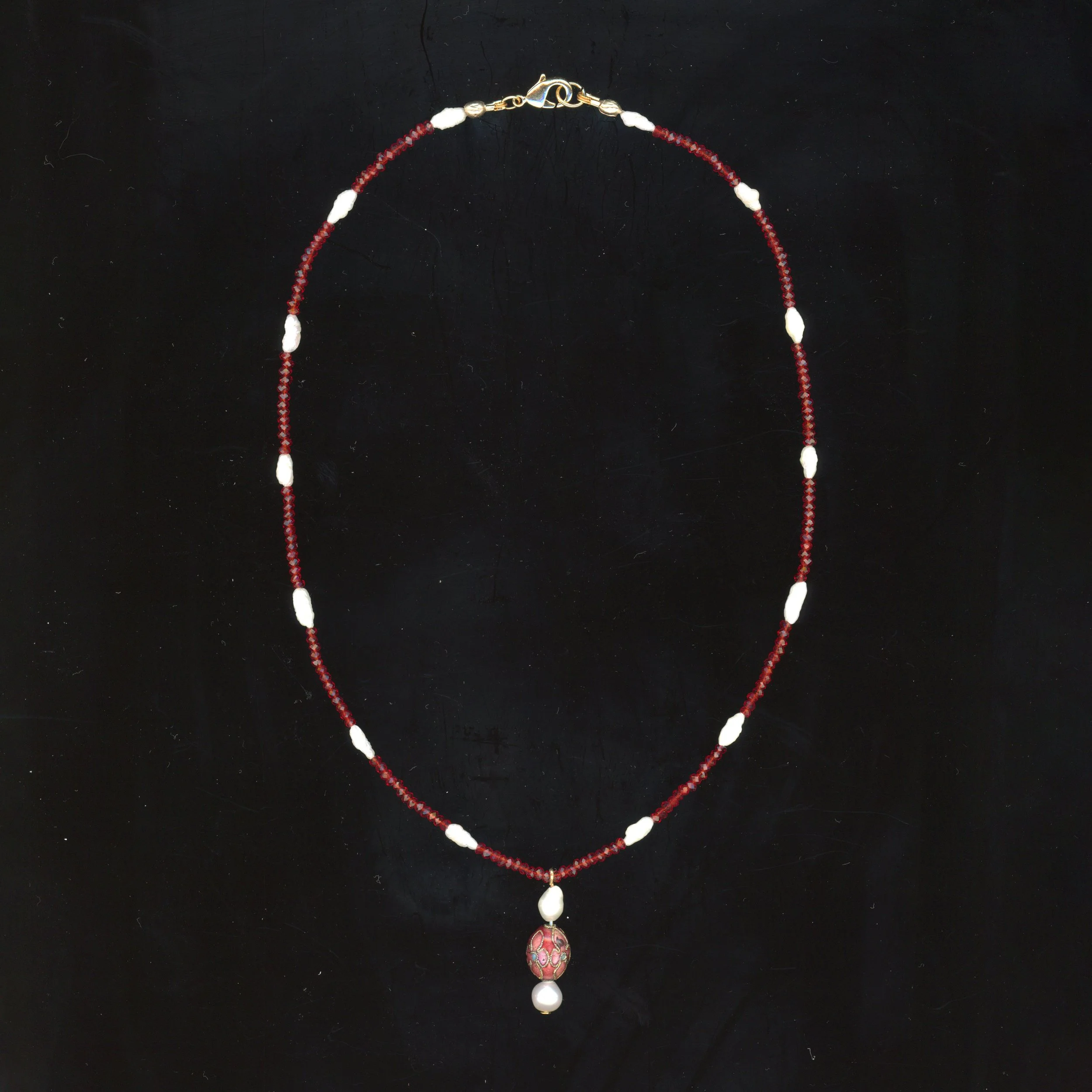 Cloisonné Bead - Czech Crystal